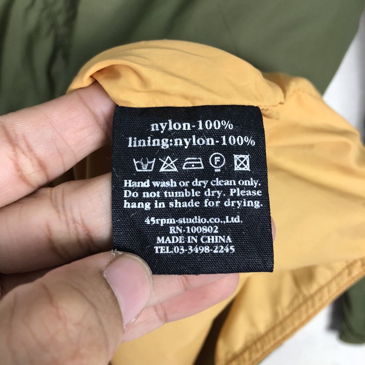 45rpm 📌Military Design Chore Bomber Jacket 45Rpm Made in Japan Size US M / EU 48-50 / 2 - 19 Thumbnail