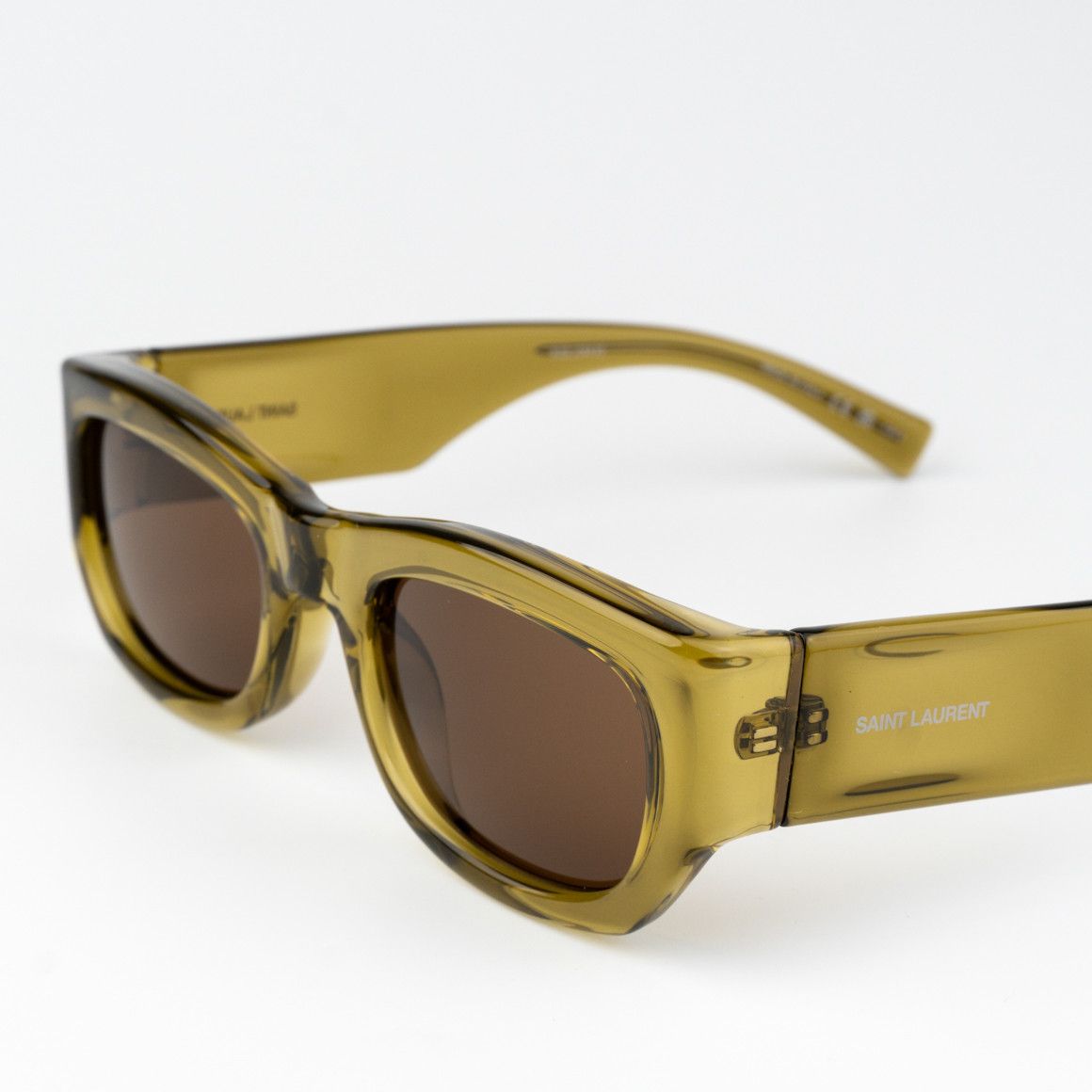 Yves Saint Laurent NEW Saint Laurent SL713 004 Rectangle Unisex Sunglasses Size ONE SIZE - 5 Thumbnail