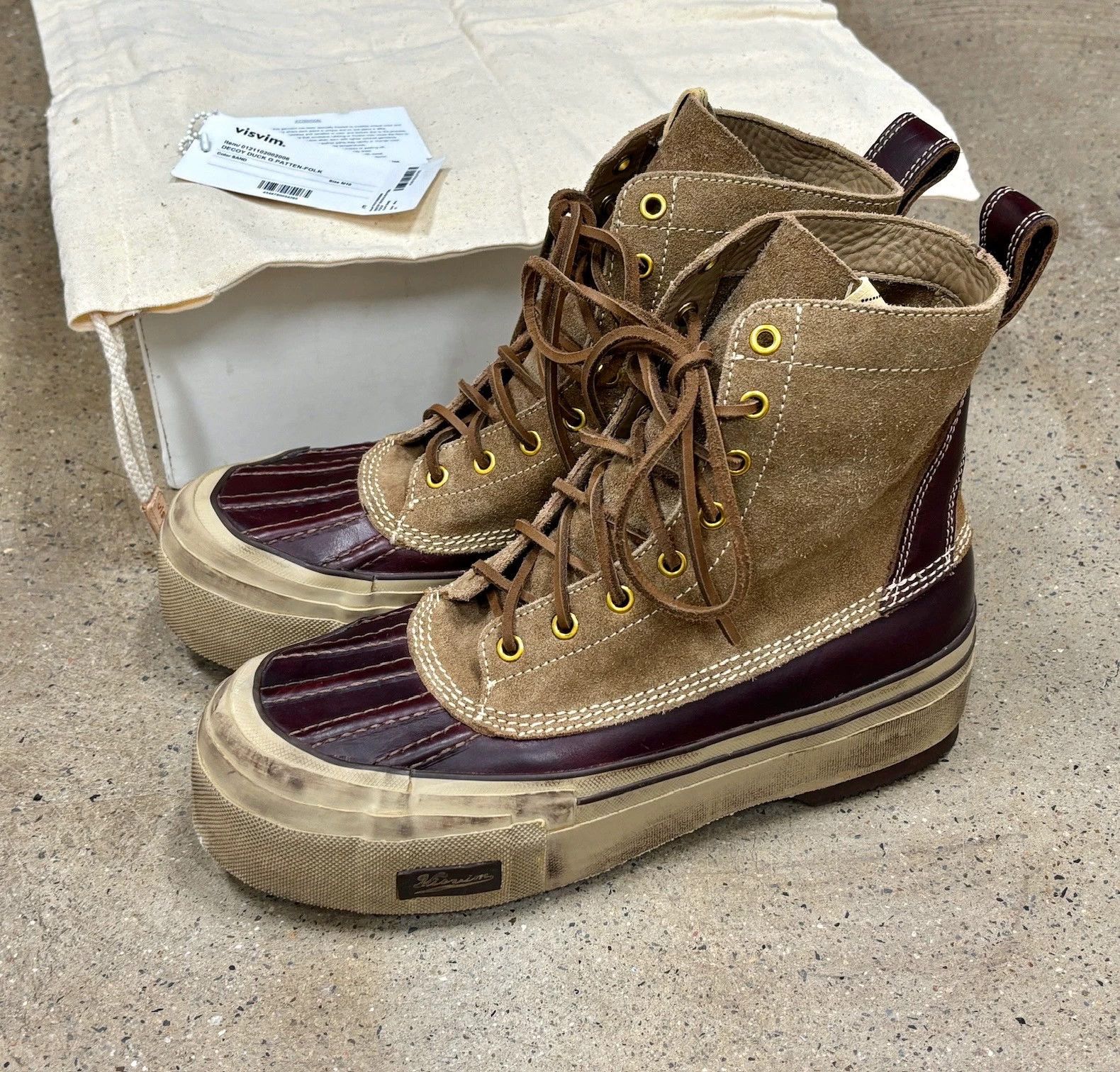 Visvim VISVIM 21SS DECOY DUCK G PATTEN FOLK Duck Hunting Boots, Size US 11 / EU 44 - 1 Thumbnail