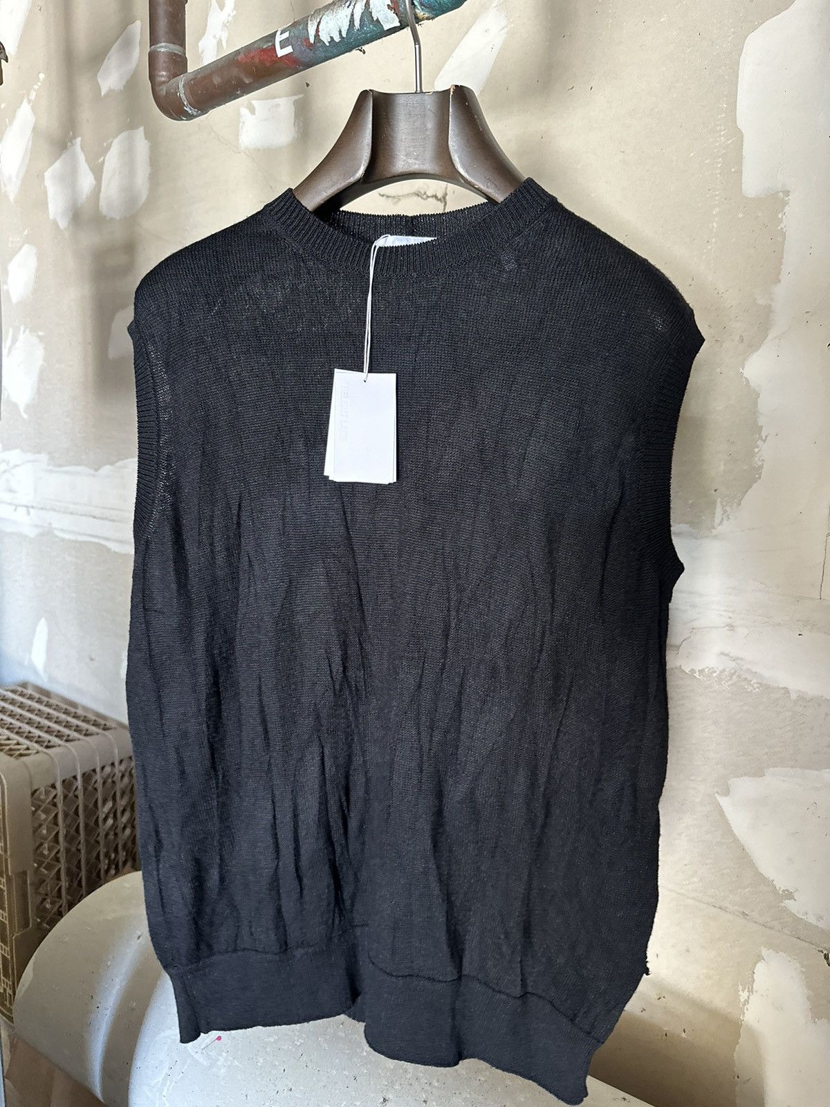 Helmut Lang BNWTS”440$” Helmut lang SLEEVELESS CRUSHED KNIT TOP Size US M / EU 48-50 / 2 - 2 Thumbnail