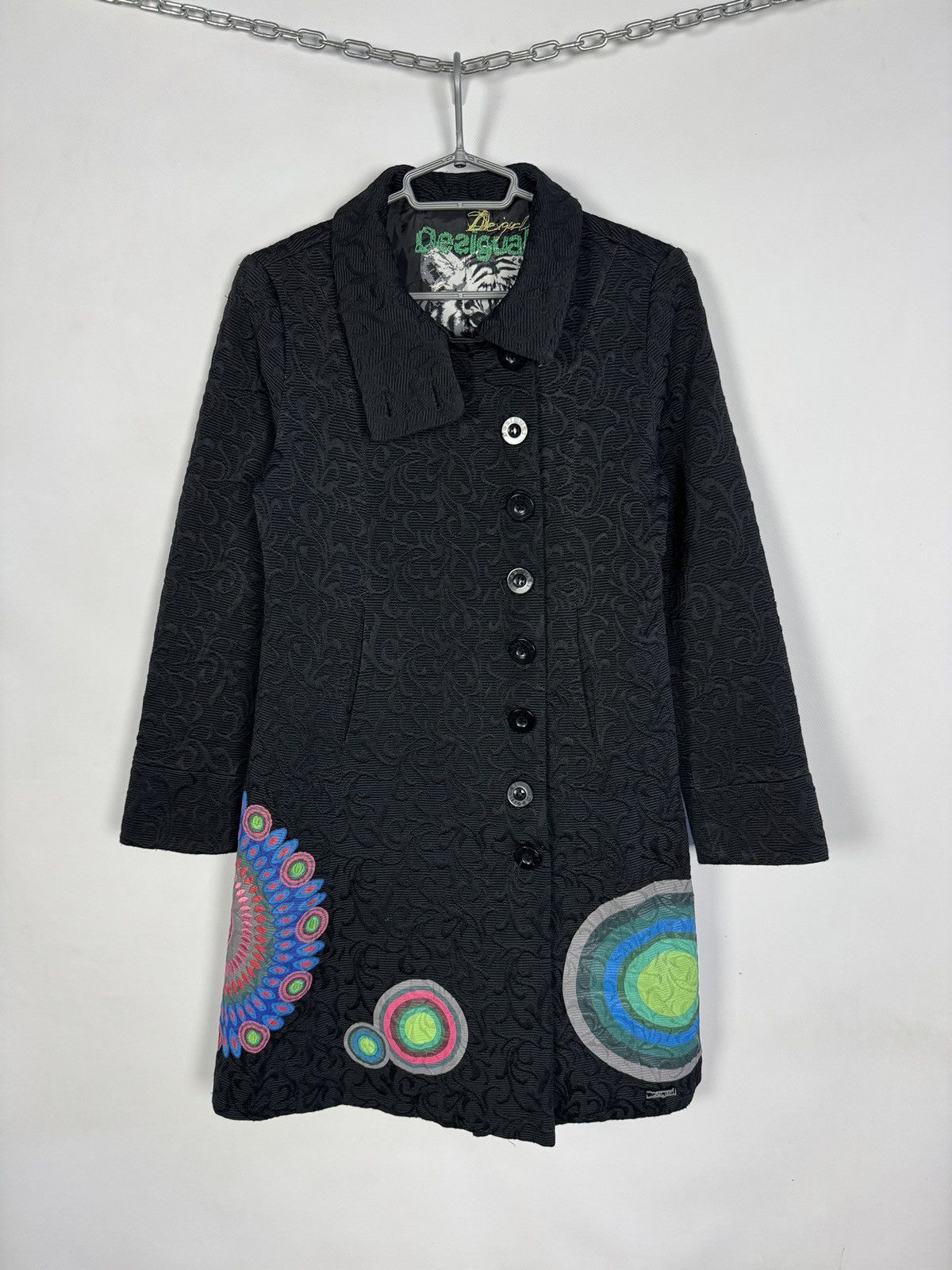Desigual Desigual Coat Designer Floral Multicolored Print Size 42 Size M / US 6-8 / IT 42-44 - 2 Thumbnail