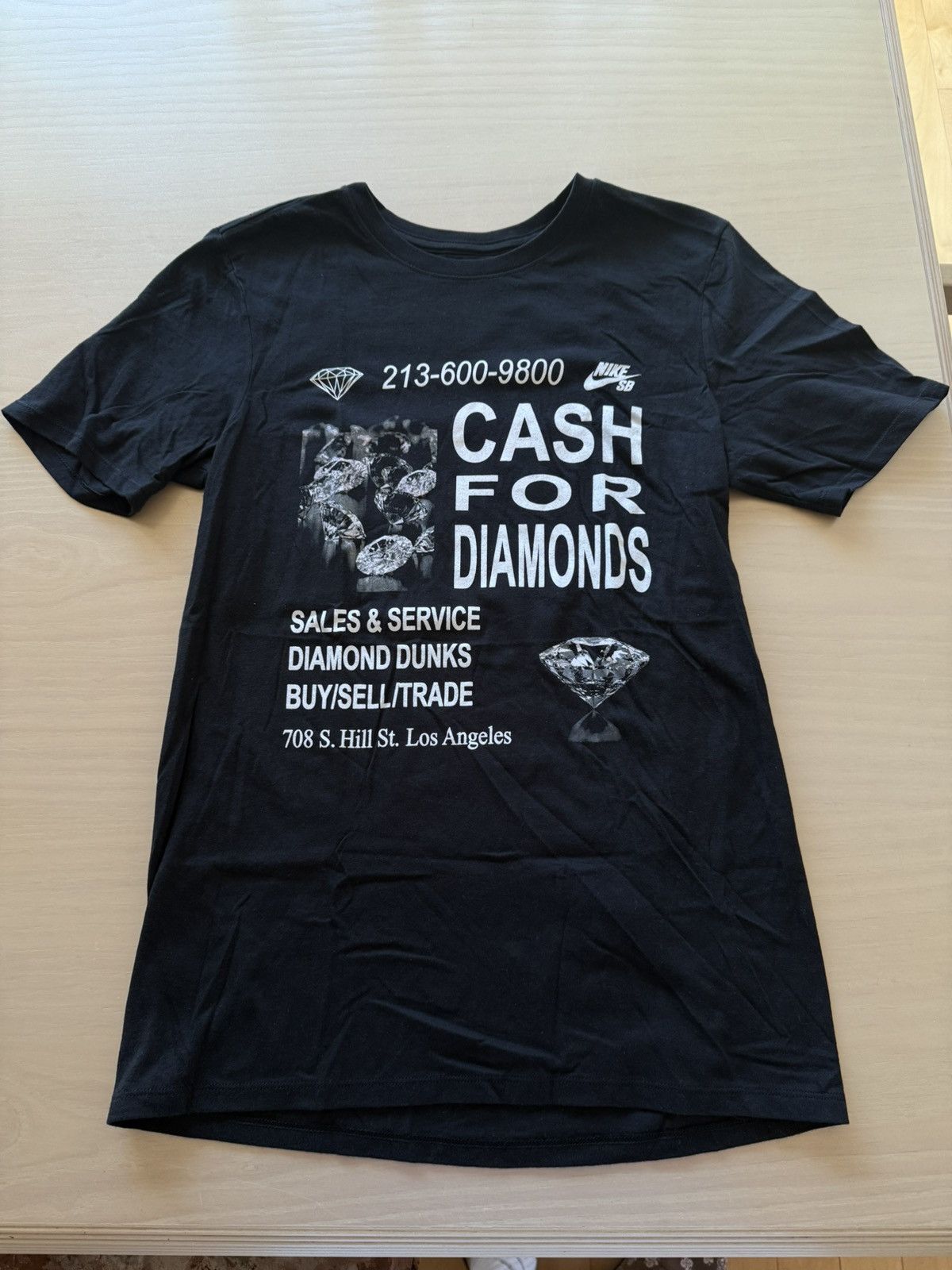 Diamond Supply Co. × Nike Diamond dunk Cash For Diamonds Diamond Tee Small Size US S / EU 44-46 / 1 - 1 Thumbnail