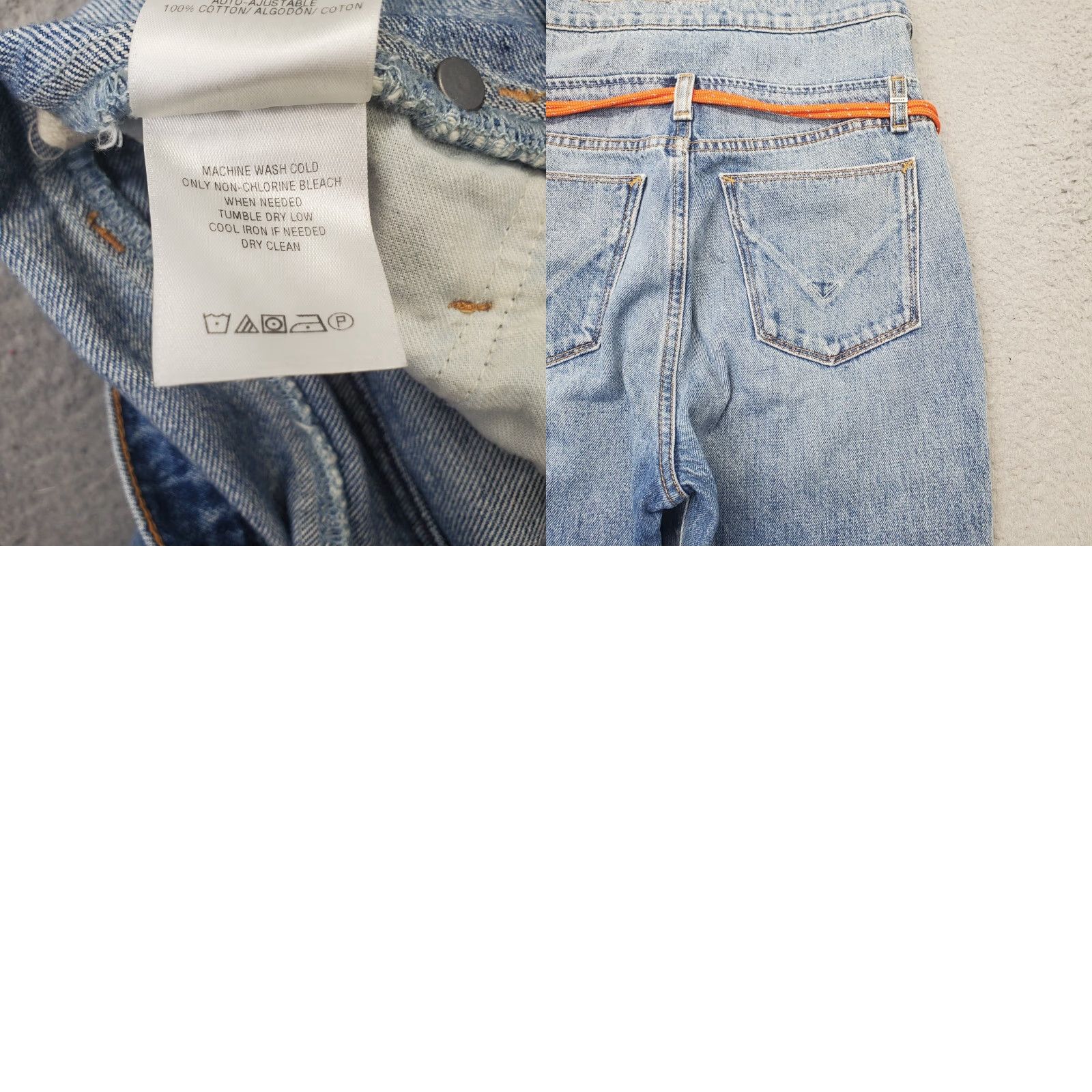 Hudson Hudson Jeans Womens 24 Blue Denim Distressed High Waist Boyfriend Jeans Size 42" / US 20 - 8 Thumbnail