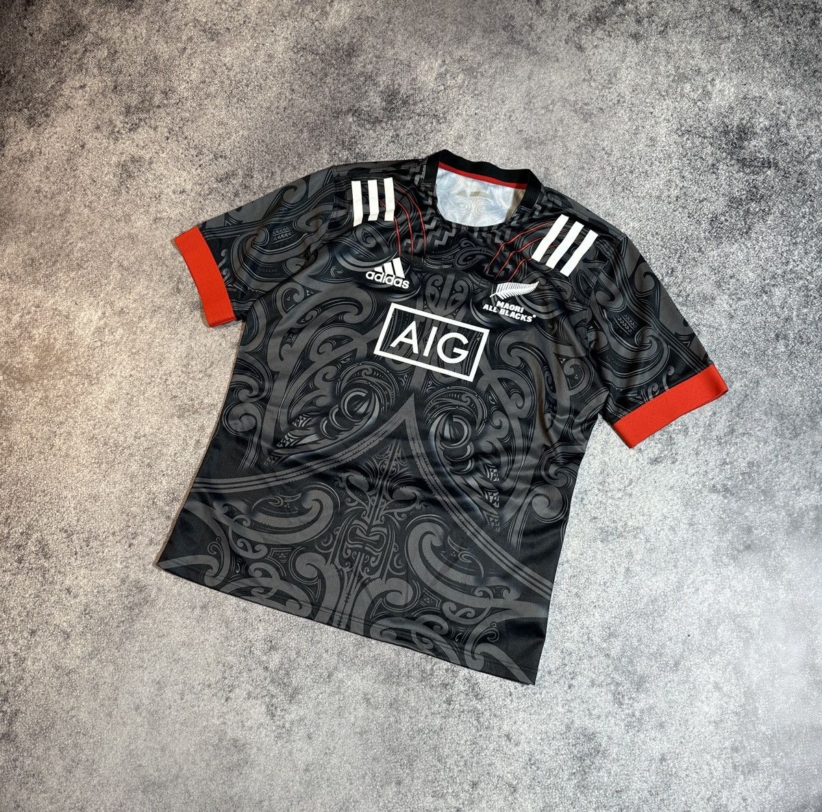 Adidas Adidas All Blacks New Zealand AIG Rugby Jersey Streetwear XL Size US XL / EU 56 / 4 - 1 Thumbnail