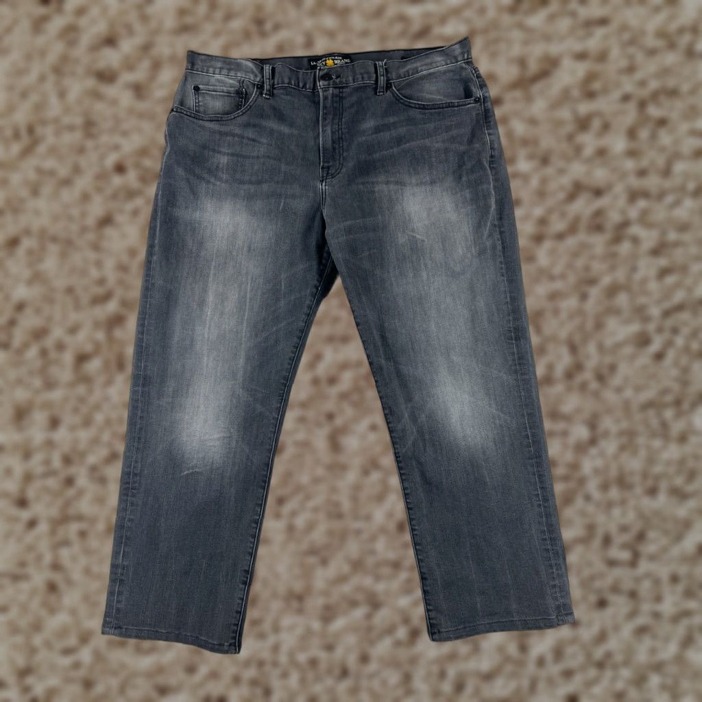 Lucky Brand Lucky Brand Jeans Mens 38 Black Denim 221 Original Straight 36x25 READ Size US 38 / EU 54 - 1 Thumbnail