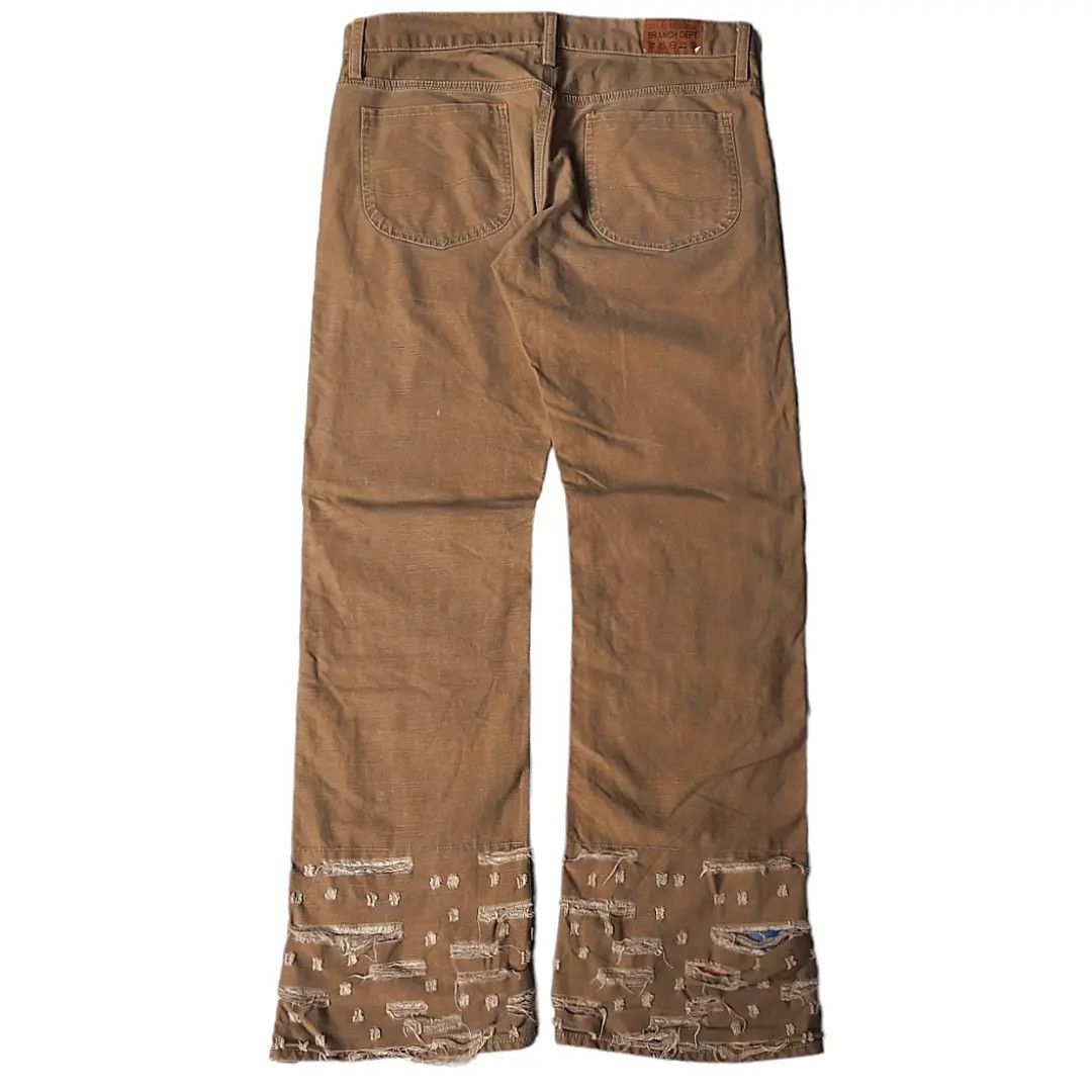 14th Addiction × Le Grande Bleu (L.G.B.) × Share Spirit Homme Medical Branch Japan Distressed Canvas Pants Size US 32 / EU 48 - 2 Thumbnail