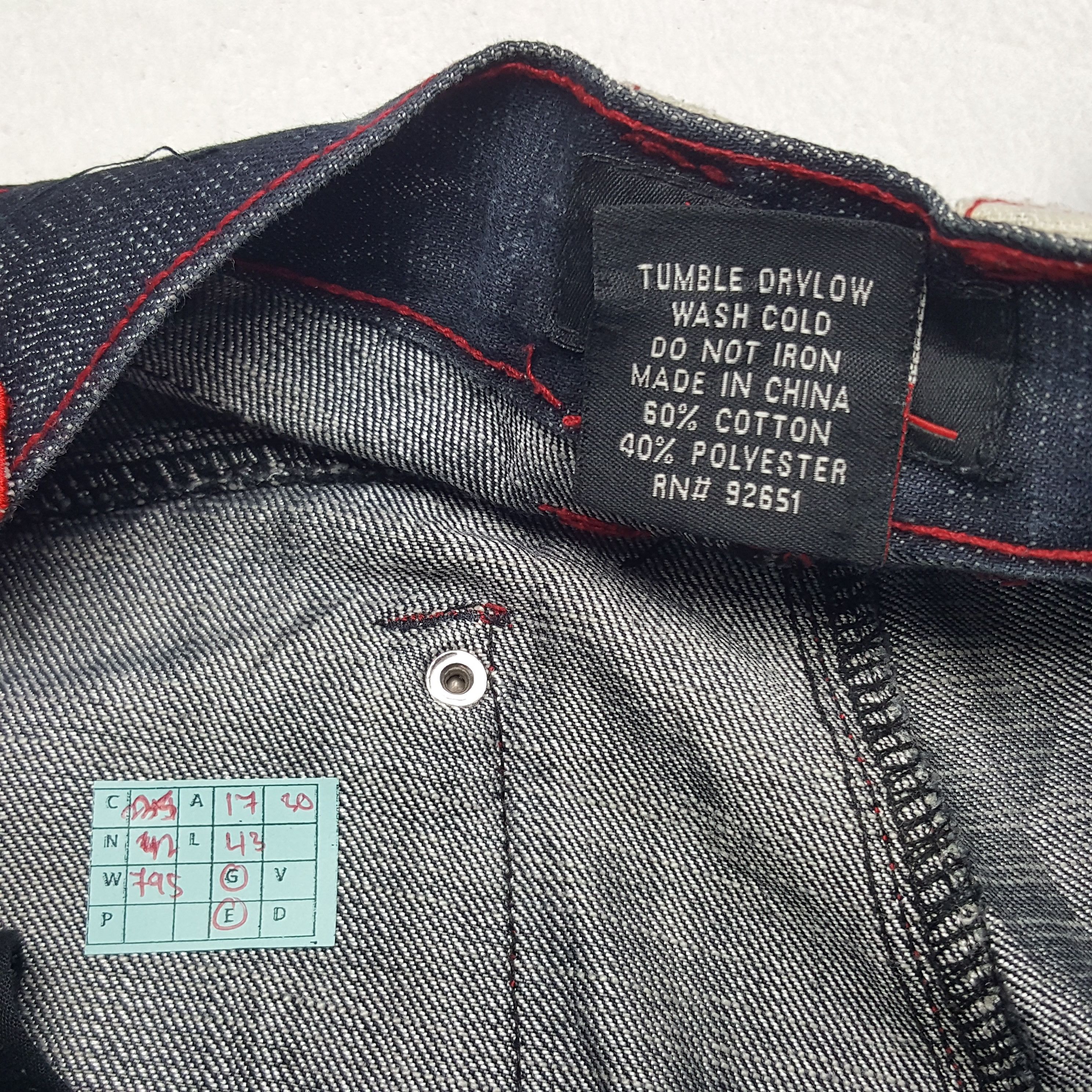Vintage Vintage K.A.D Designer Denim Jeans Size US 34 / EU 50 - 13 Thumbnail
