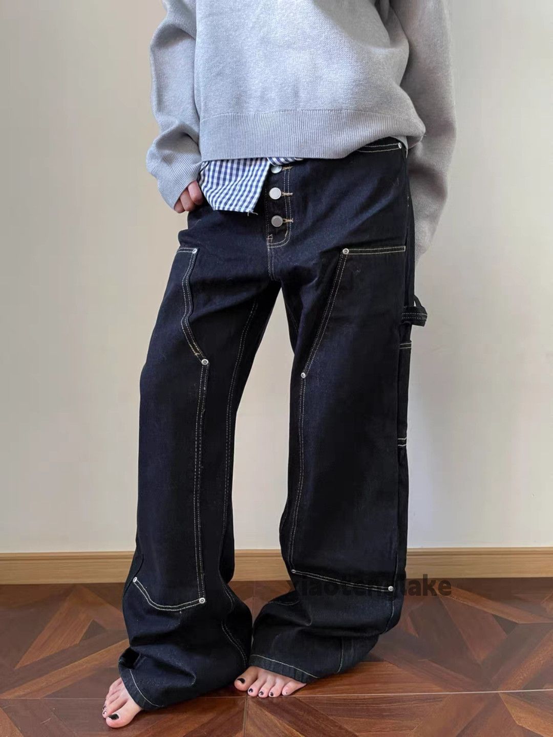 Jean xtl utility loose baggy carpenter cargo work jeans Size US 32 / EU 48 - 5 Thumbnail