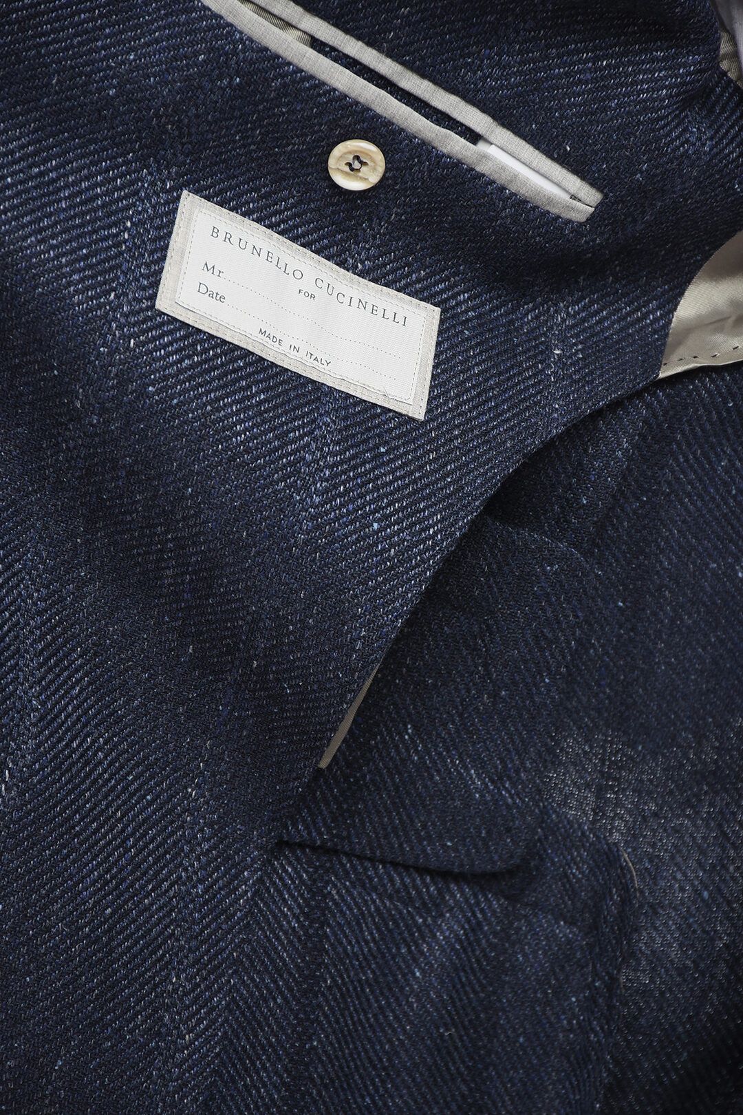 Brunello Cucinelli og1mm0725 Twill Linen Blend Single-breasted Blazer in Blue Size US L / EU 52-54 / 3 - 5 Thumbnail