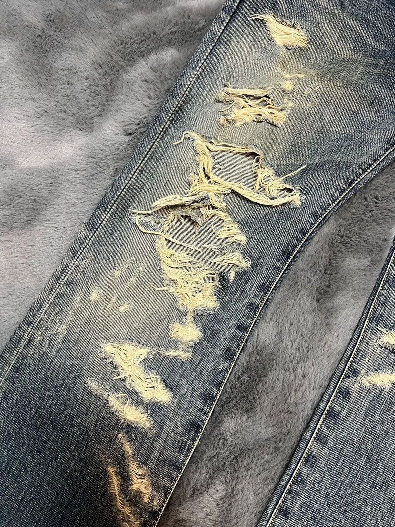 Saint Laurent Paris Saint Laurent Distressed Denim Jeans Size 32-2507 Size US 32 / EU 48 - 5 Thumbnail