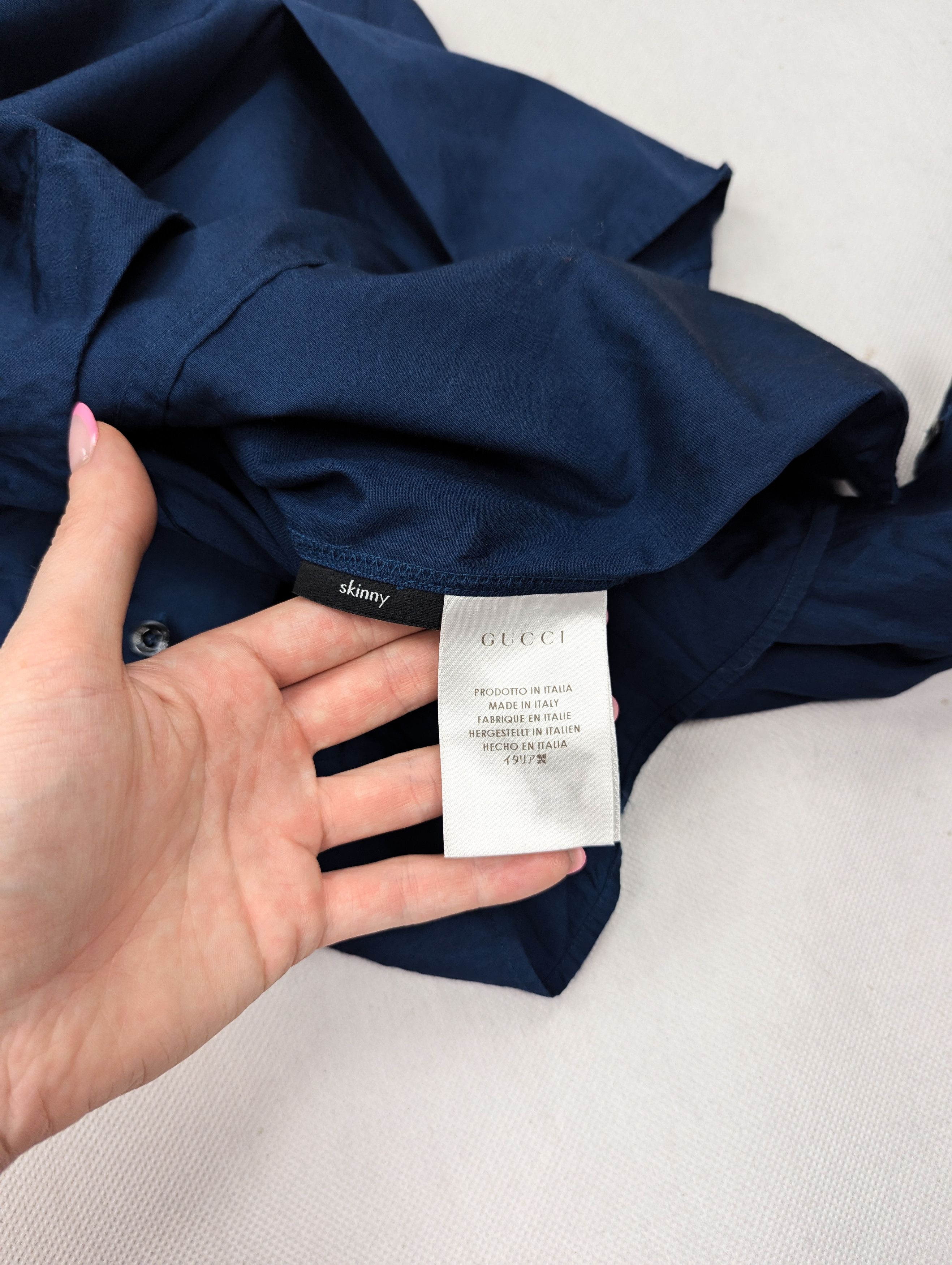Gucci Gucci blue shirt M Size US M / EU 48-50 / 2 - 7 Thumbnail
