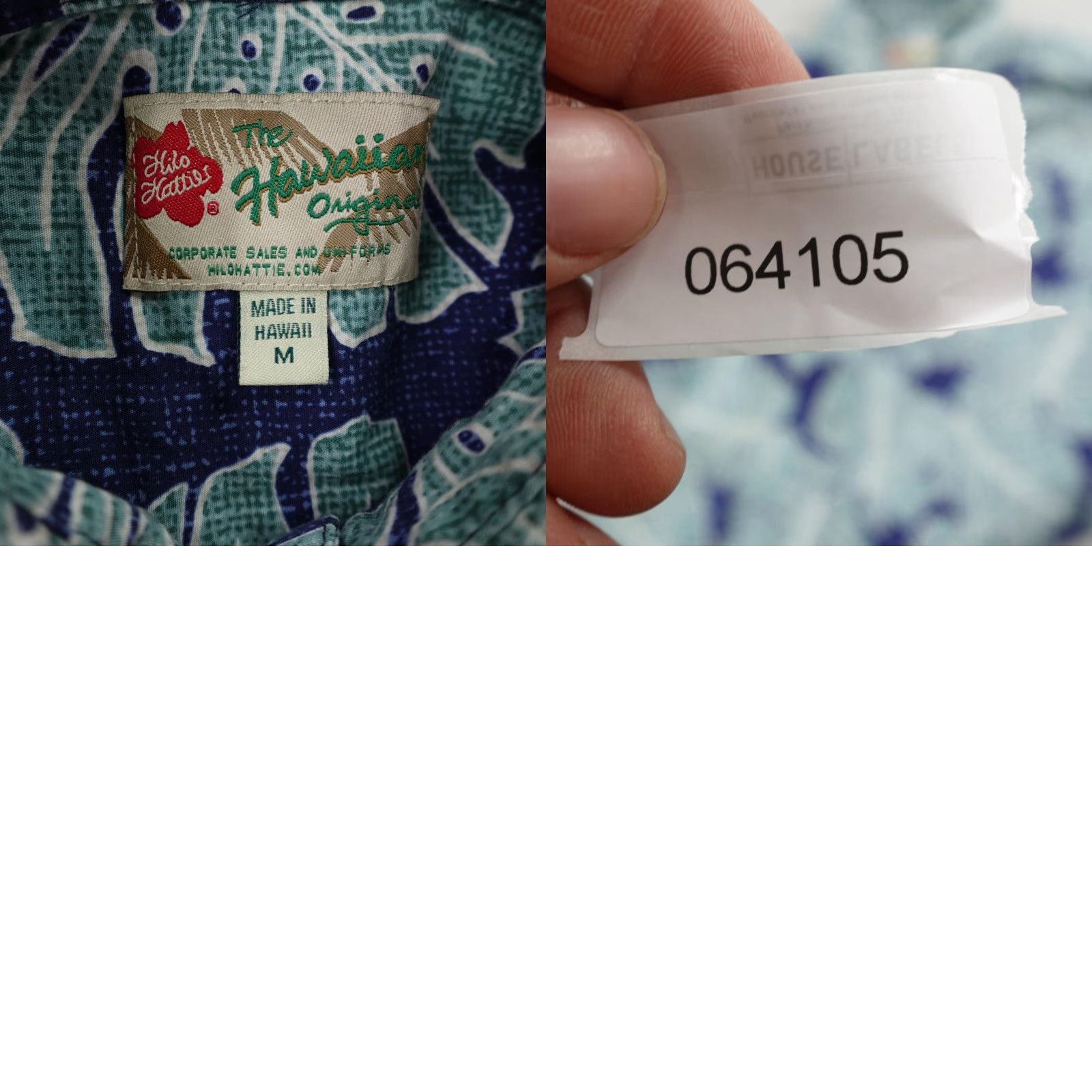 Hilo Hattie Hilo Hattie Hawaiian Shirt Mens Medium Blue Leaf Print Pullover Aloha Size US M / EU 48-50 / 2 - 8 Thumbnail