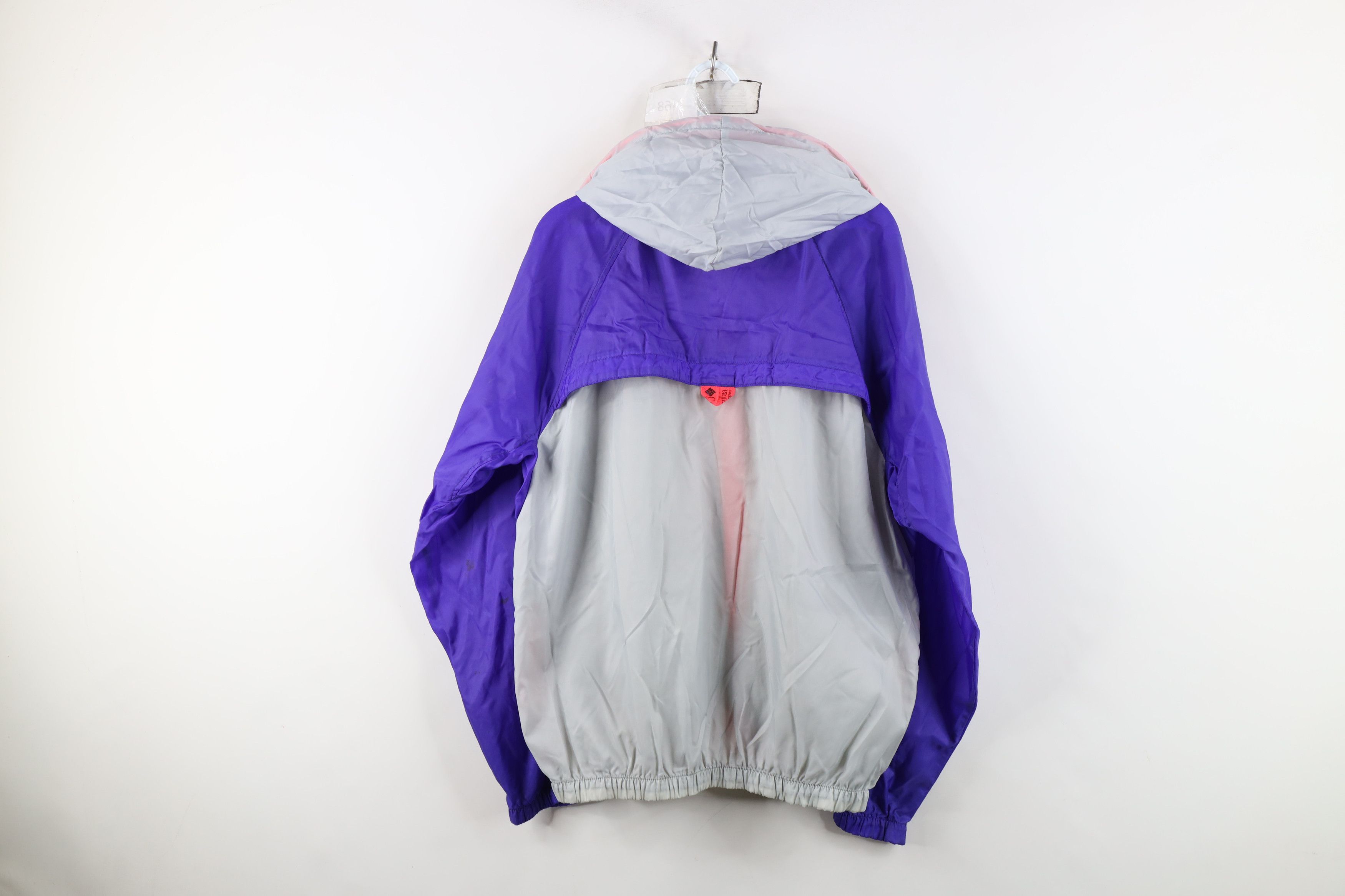 Columbia Vintage 80s 90s Columbia Block Hooded Windbreaker Jacket Size US M / EU 48-50 / 2 - 15 Thumbnail
