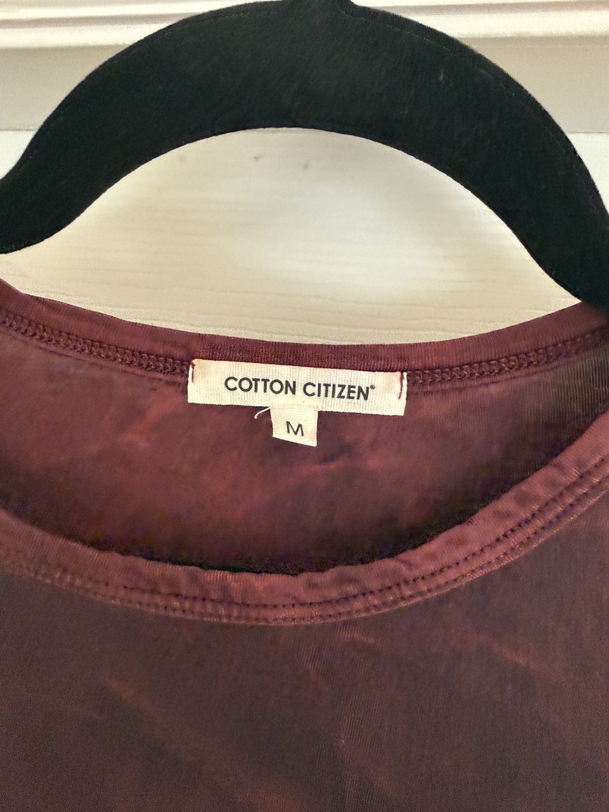 COTTONCITIZEN Burgundy Pocket Tee Size US M / EU 48-50 / 2 - 2 Thumbnail