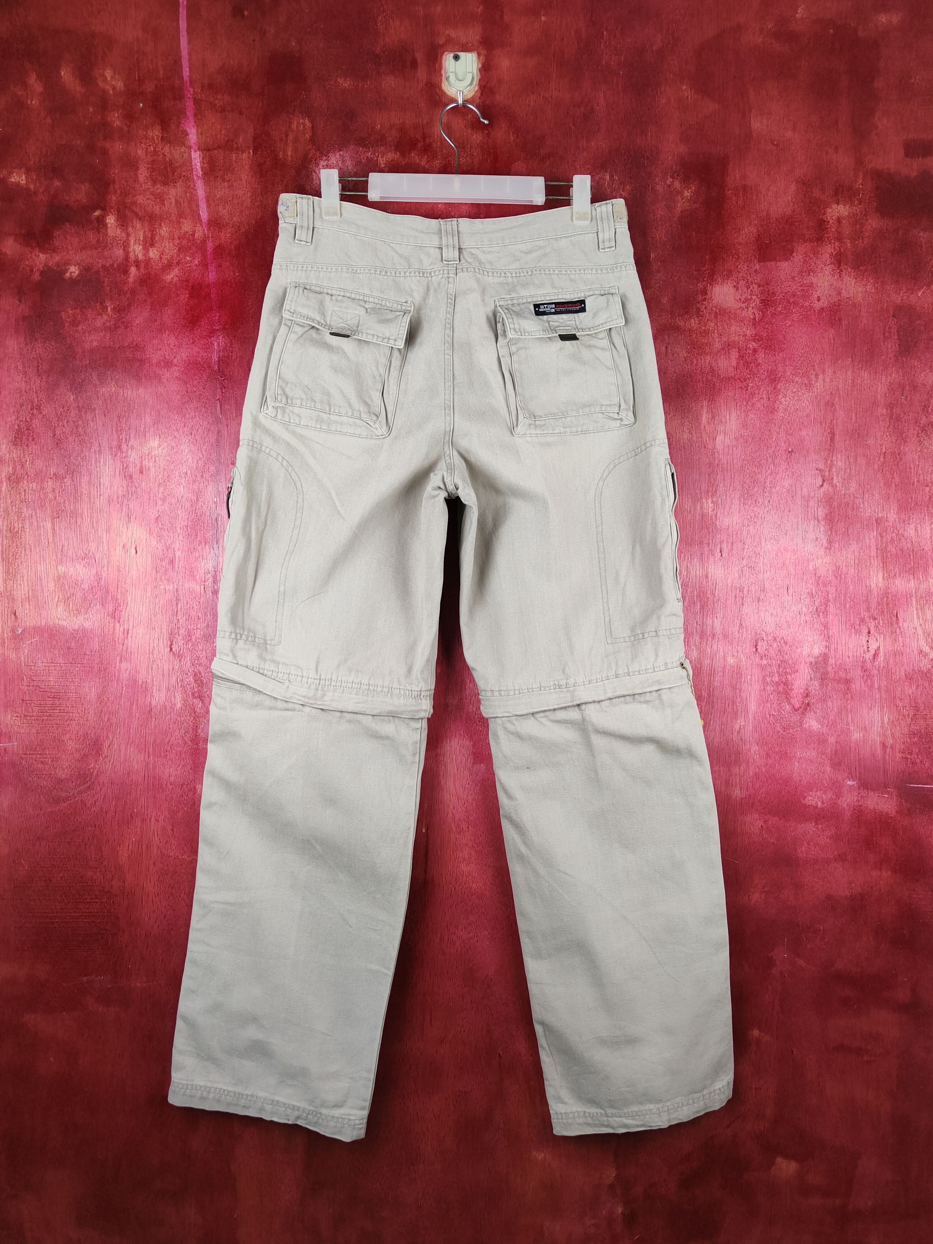 Japanese Brand Ambros Beige Multipocket Tactical Cargo Pants #1518 Size US 31 - 7 Thumbnail