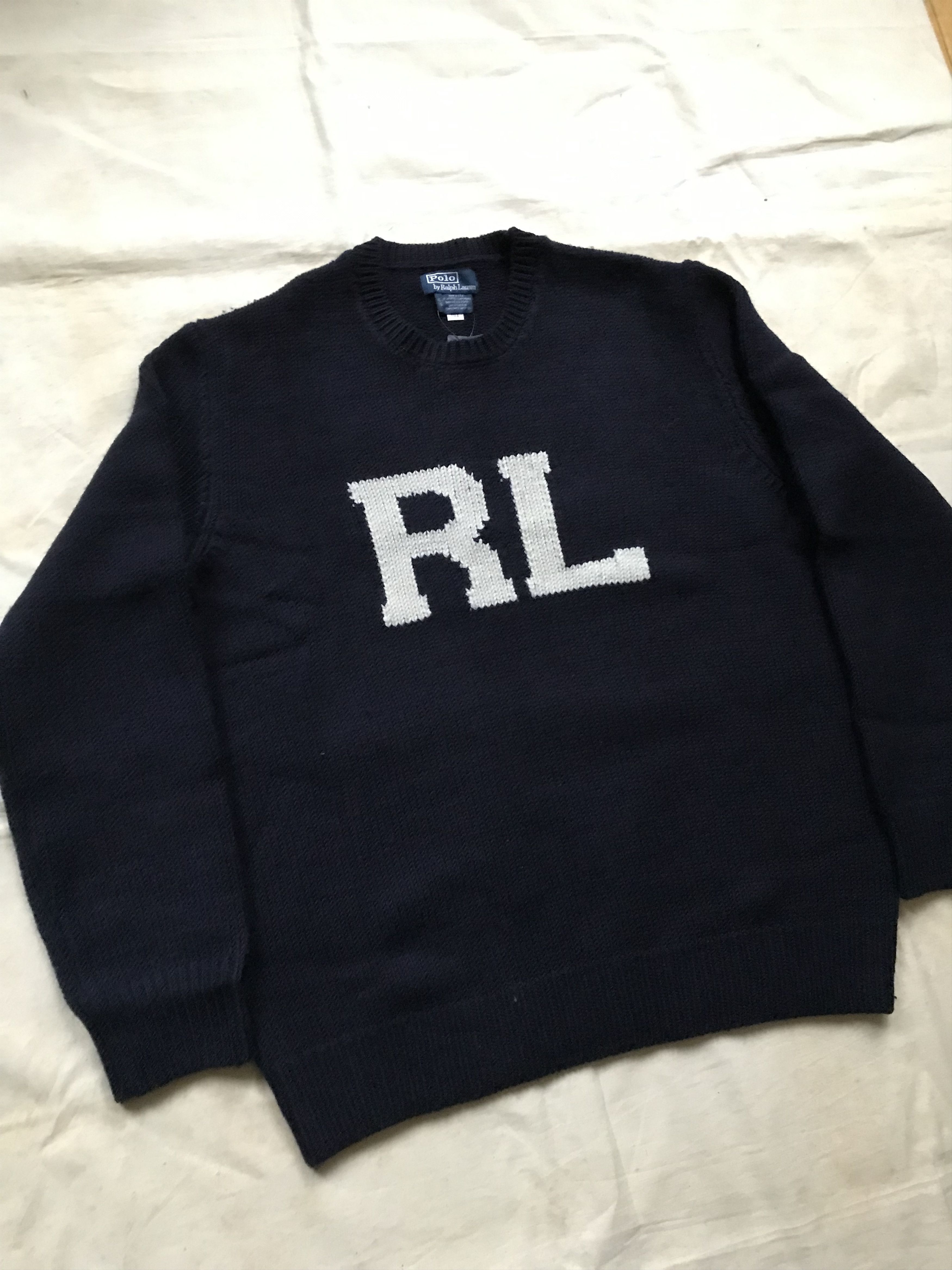 Polo Ralph Lauren × Ralph Lauren Polo Ralph Lauren RL Intarsia Wool Knit Sweater Size US XL / EU 56 / 4 - 4 Thumbnail