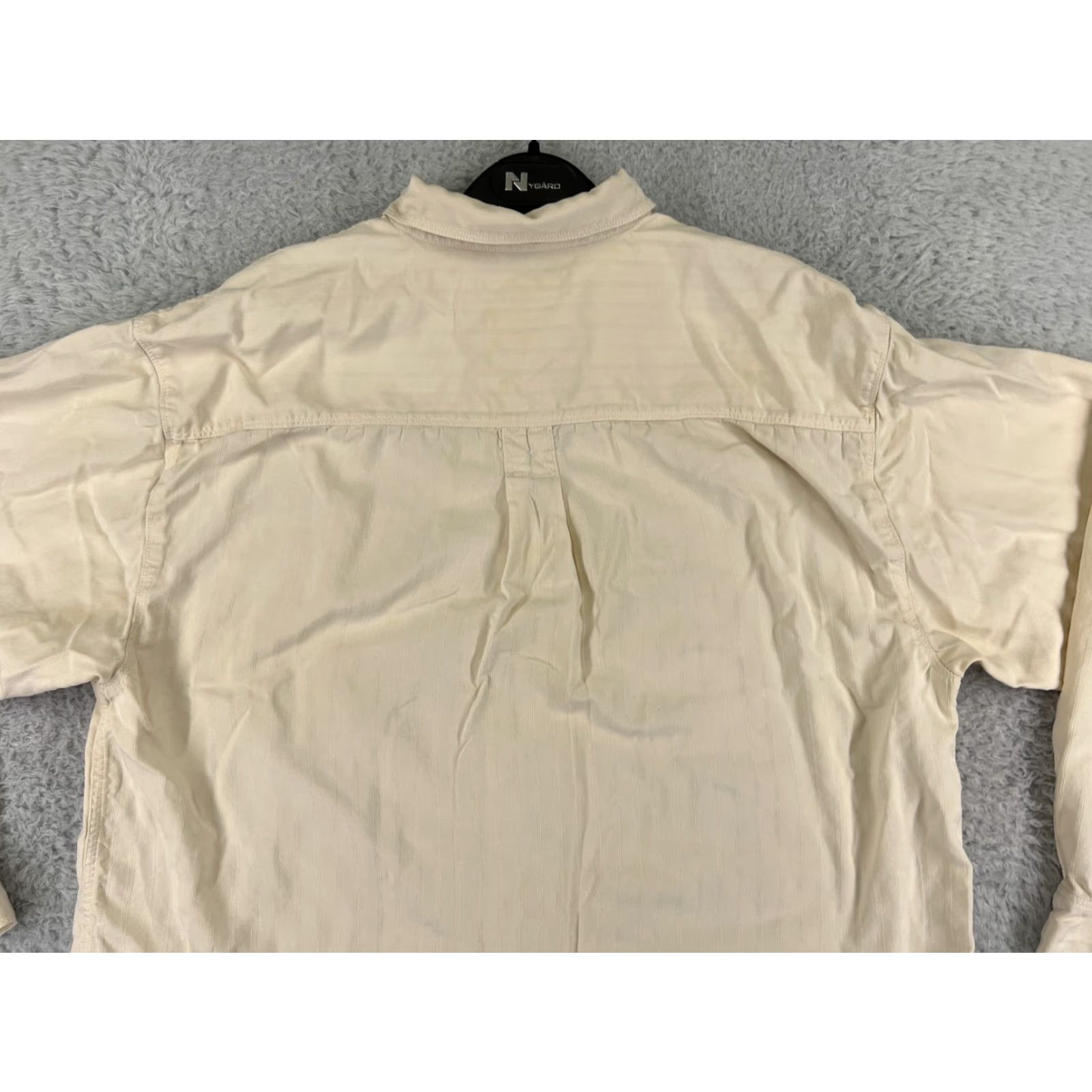 Tommy Bahama Tommy Bahama Mens Shirt Yellow 100% Silk Striped Hawaiian Camp Button Up Size US L / EU 52-54 / 3 - 7 Thumbnail