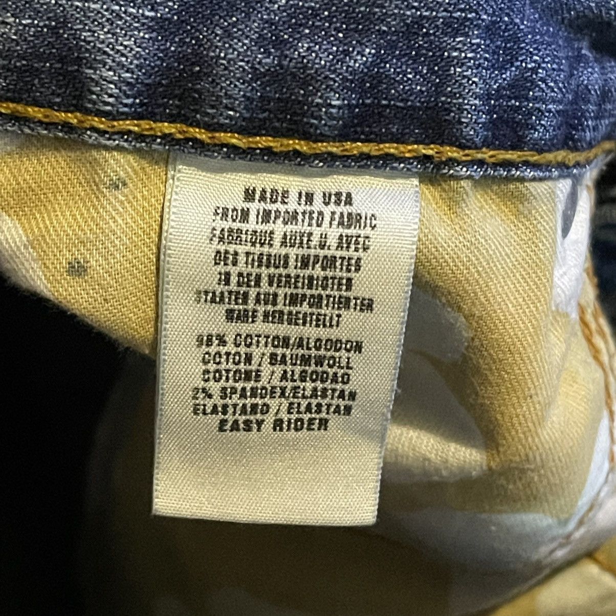 Lucky Brand VTG Lucky Brand Jeans Womens 4/27 Blue Bootcut Made USA Y2K Size 29" - 6 Thumbnail