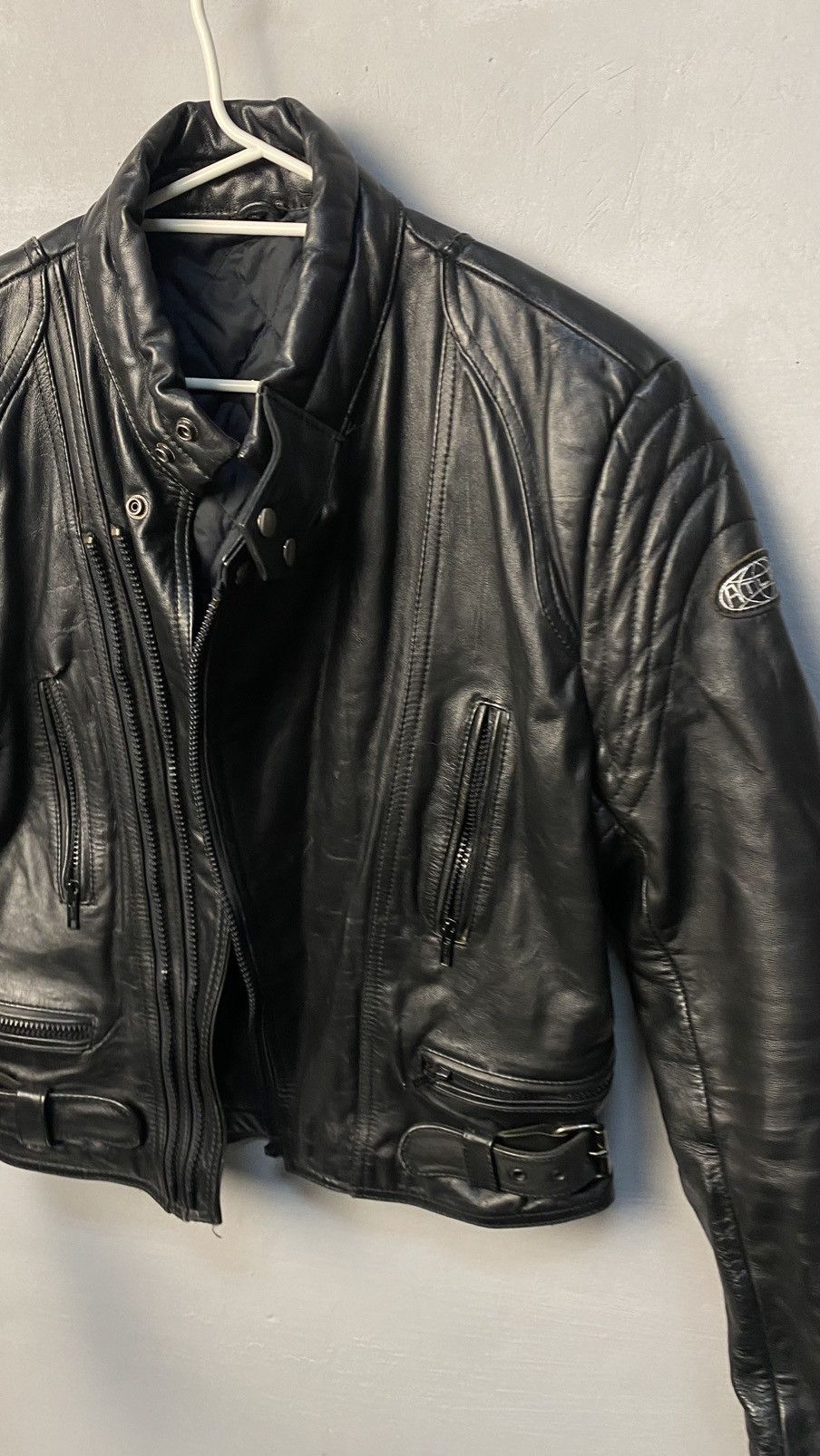 Leather Vintage Atlas Moto leather racing jacket Size US L / EU 52-54 / 3 - 3 Thumbnail