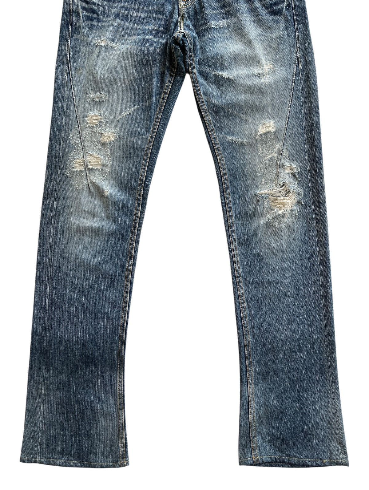 Vintage Blue Way Distressed Flare Denim Size US 30 / EU 46 - 6 Thumbnail