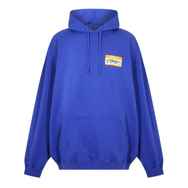 Vetements o1g2r1mq0824 Vete Name Hoodies in Blue Size US XL / EU 56 / 4 - 1 Thumbnail