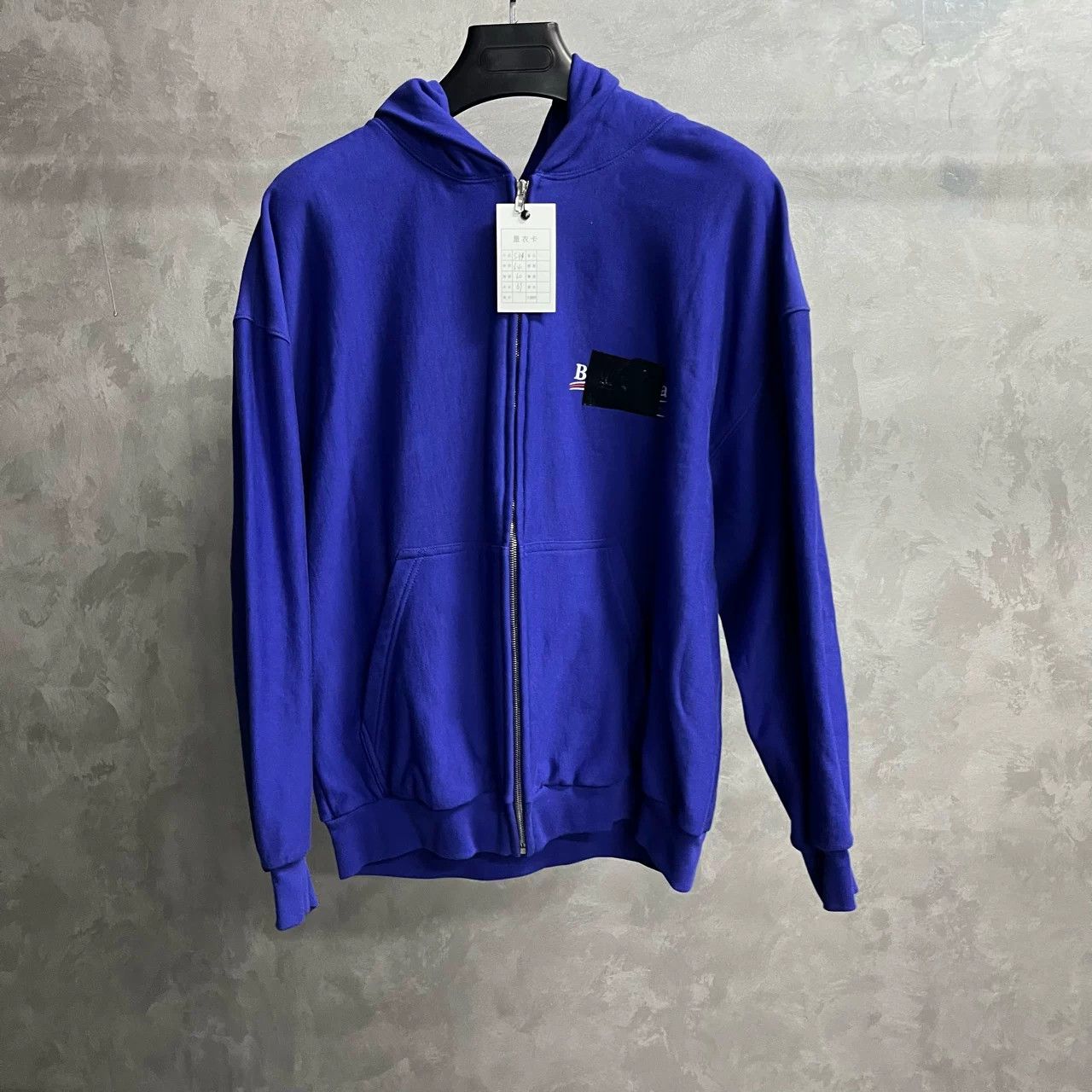 Balenciaga Balenciaga Oversized Blue Hoodie S Men Size US S / EU 44-46 / 1 - 1 Thumbnail