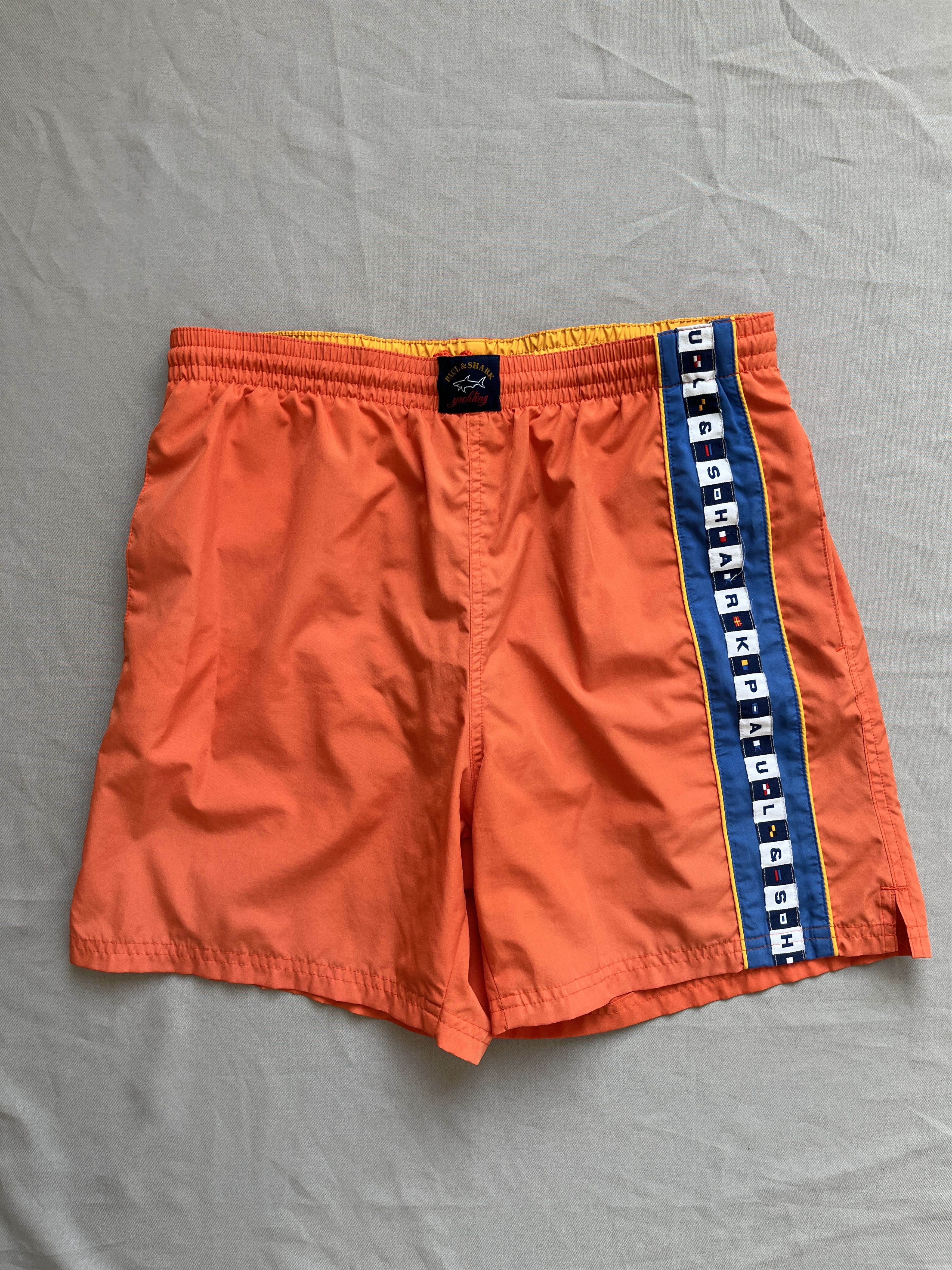 Paul & Shark Paul & Shark Orange Shimmer Light Summer Shorts Size US 32 / EU 48 - 1 Thumbnail