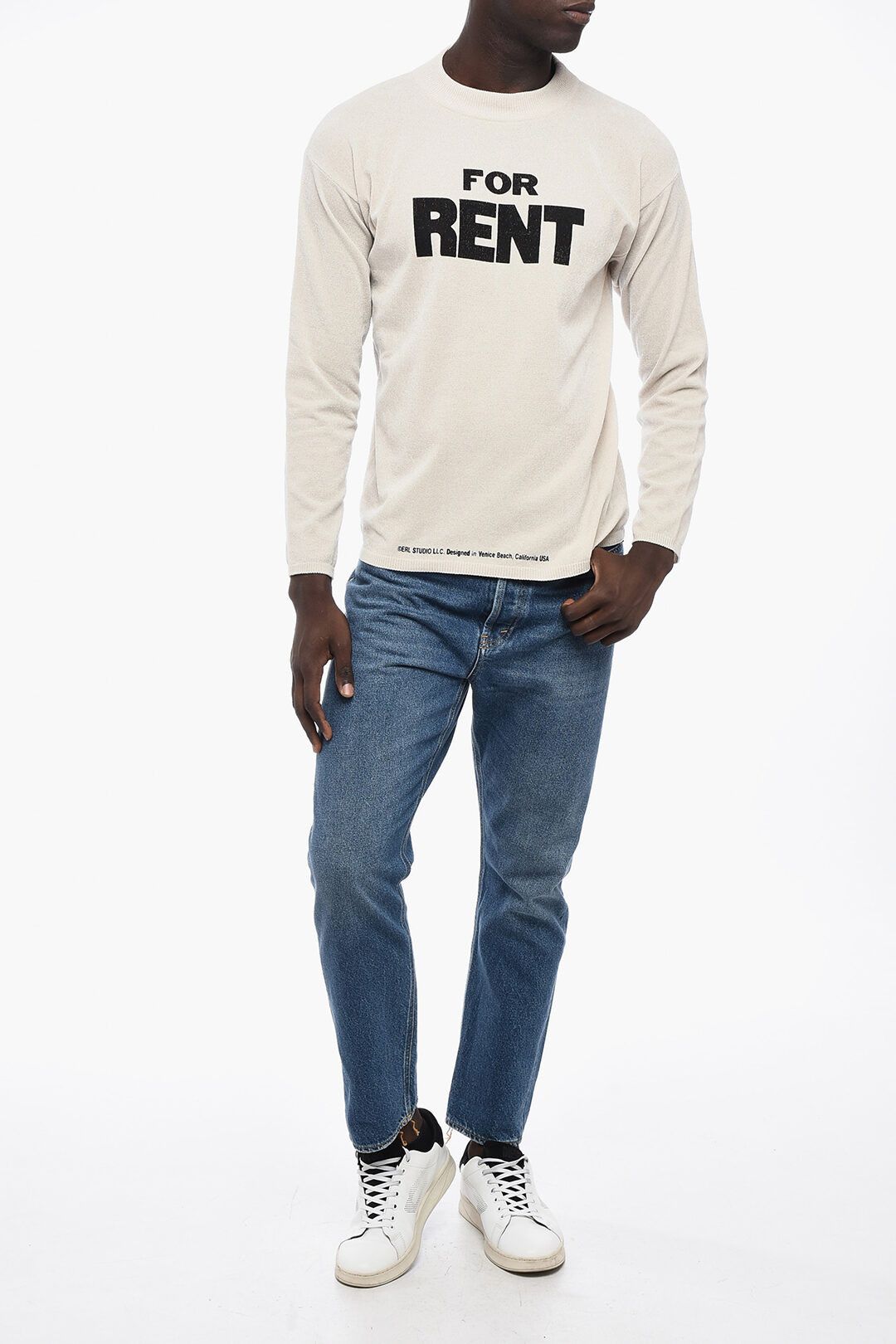 ERL o1y0125 Crewneck Sweater in Beige Size US L / EU 52-54 / 3 - 4 Thumbnail