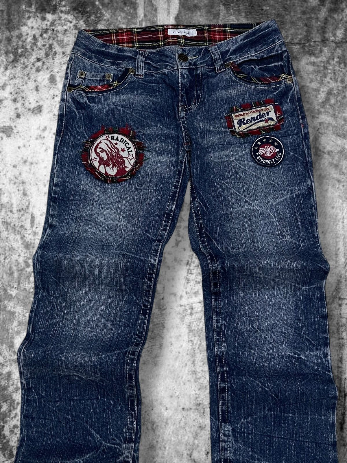 Hysteric Glamour Vintage Japan Designer Colza Radical Punk Distressed Jeans Size US 30 / EU 46 - 5 Thumbnail