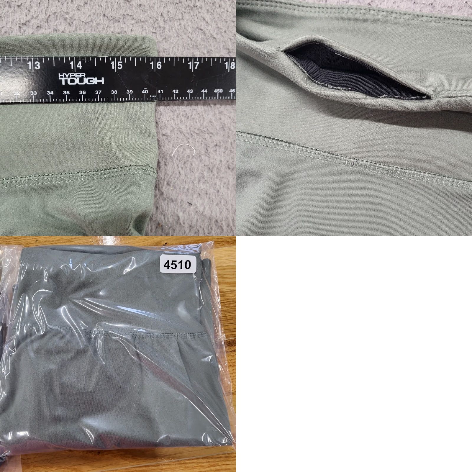 Jockey Jockey Capri Legging Womens XL Moss Green Activewear Yoga Athletic Exercise Pockets Easy Care Stretch Size 40" / US 18 - 8 Thumbnail