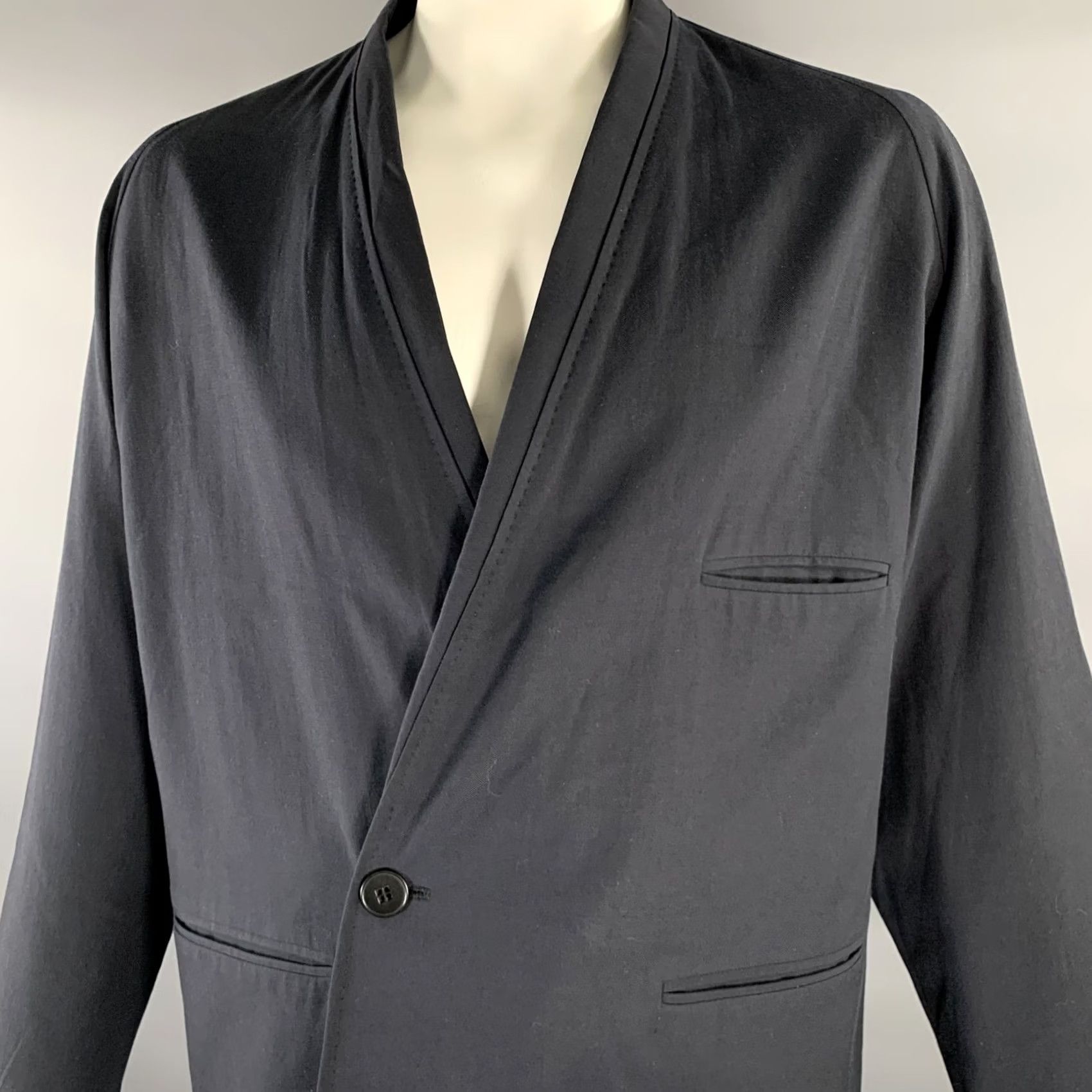 Lemaire LEMAIRE Navy Shawl Jacket XL Mens Size US XL / EU 56 / 4 - 2 Thumbnail