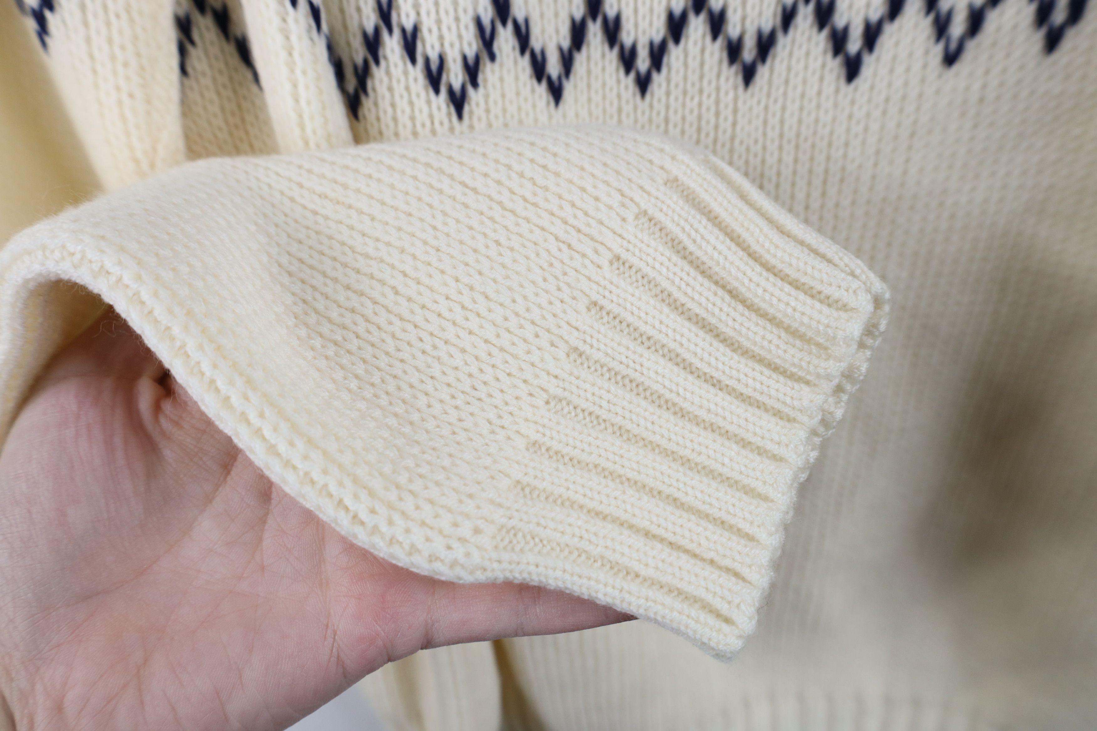 Vintage Vintage 60s 70s Mid Century Modern Ribbed Knit Sweater Size L / US 10 / IT 46 - 9 Thumbnail