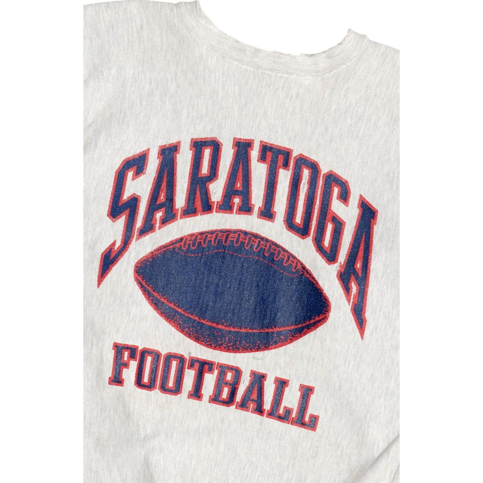 Champion VINTAGE Champion Saratoga Football Reverse Weave Sweatshirt 1990s X-Large Grey Boys? Mens? Size US XL / EU 56 / 4 - 2 Thumbnail