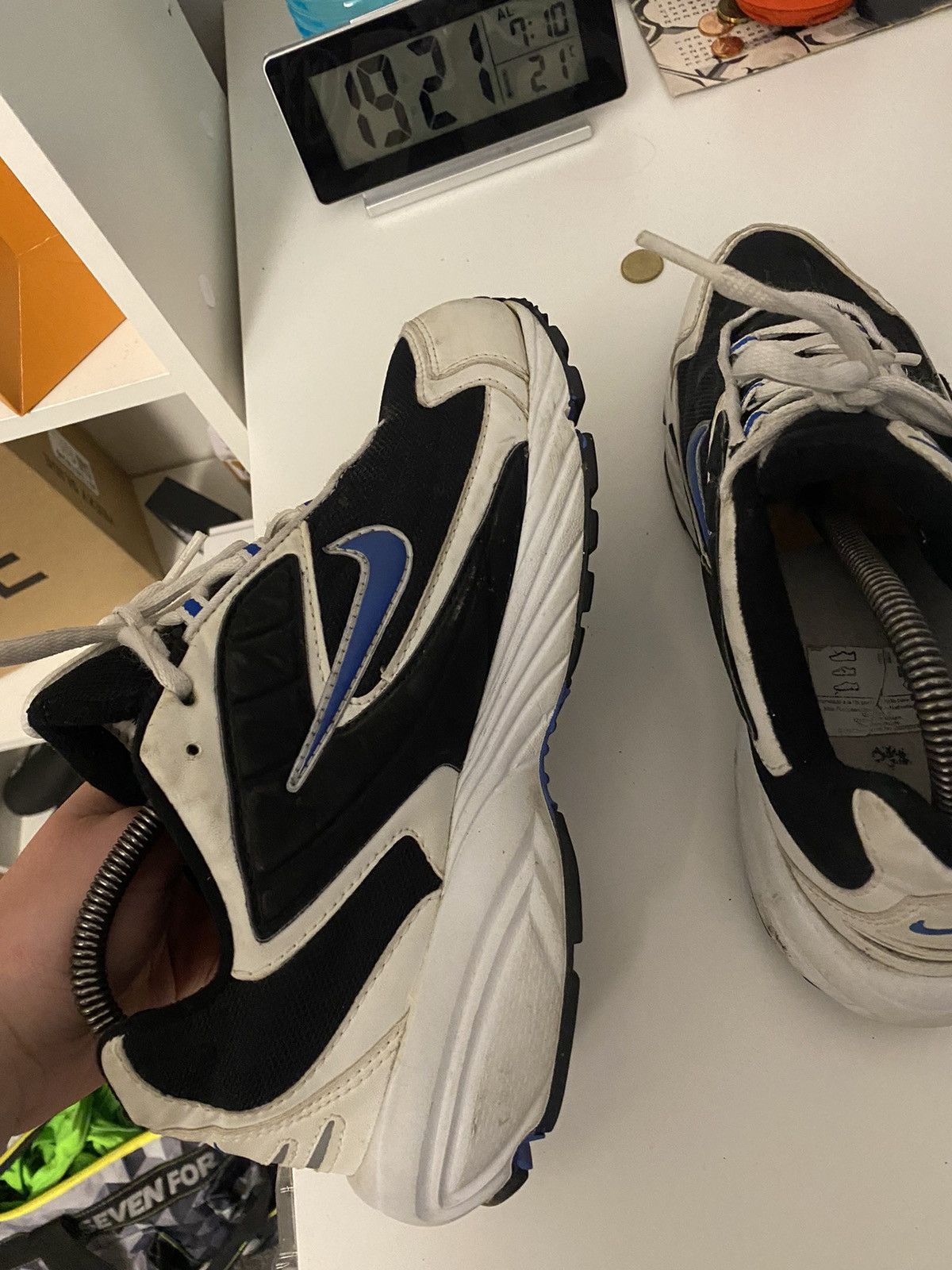 Nike × Vintage Vintage Nike Anodyne - 2000 Silver/Blue Size US 9 / EU 42 - 5 Thumbnail