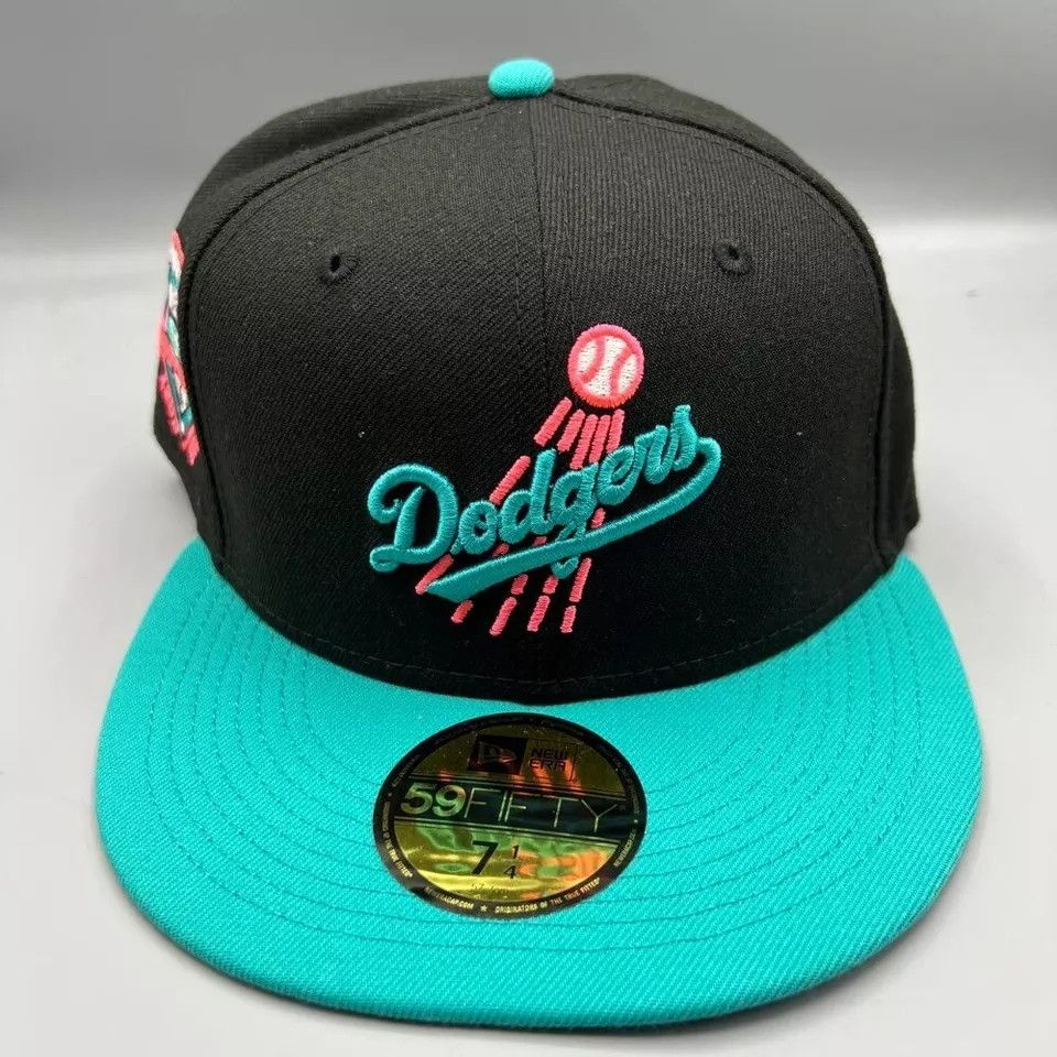 New Era Los Angeles LA Dodgers Hat Men 7 1/4 59Fifty New Era Fitted Size ONE SIZE - 2 Thumbnail
