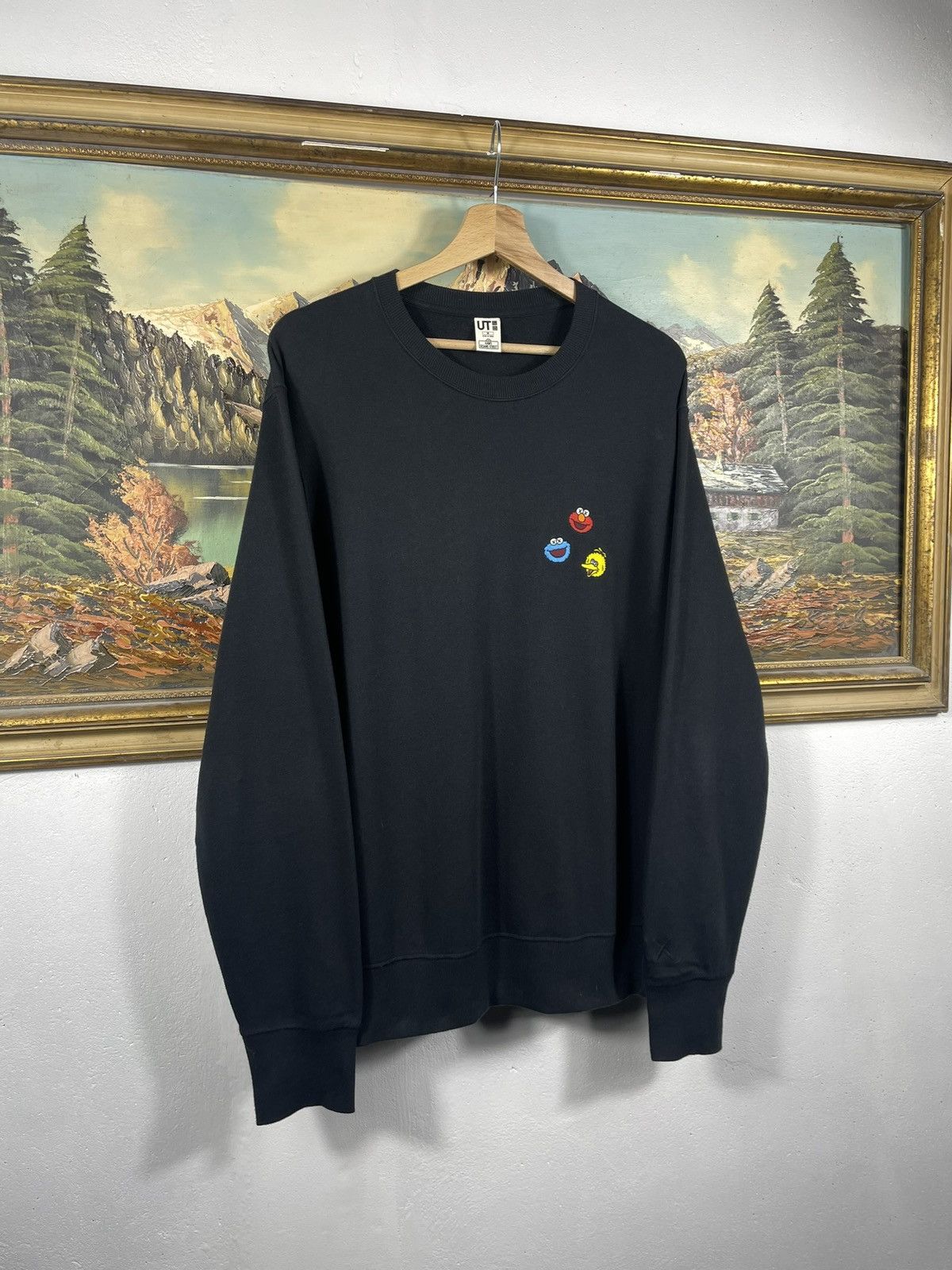Japanese Brand × Kaws × Uniqlo Kaws x Uniqlo Black Sweatshirt Jumper Sweater Size US M / EU 48-50 / 2 - 3 Thumbnail