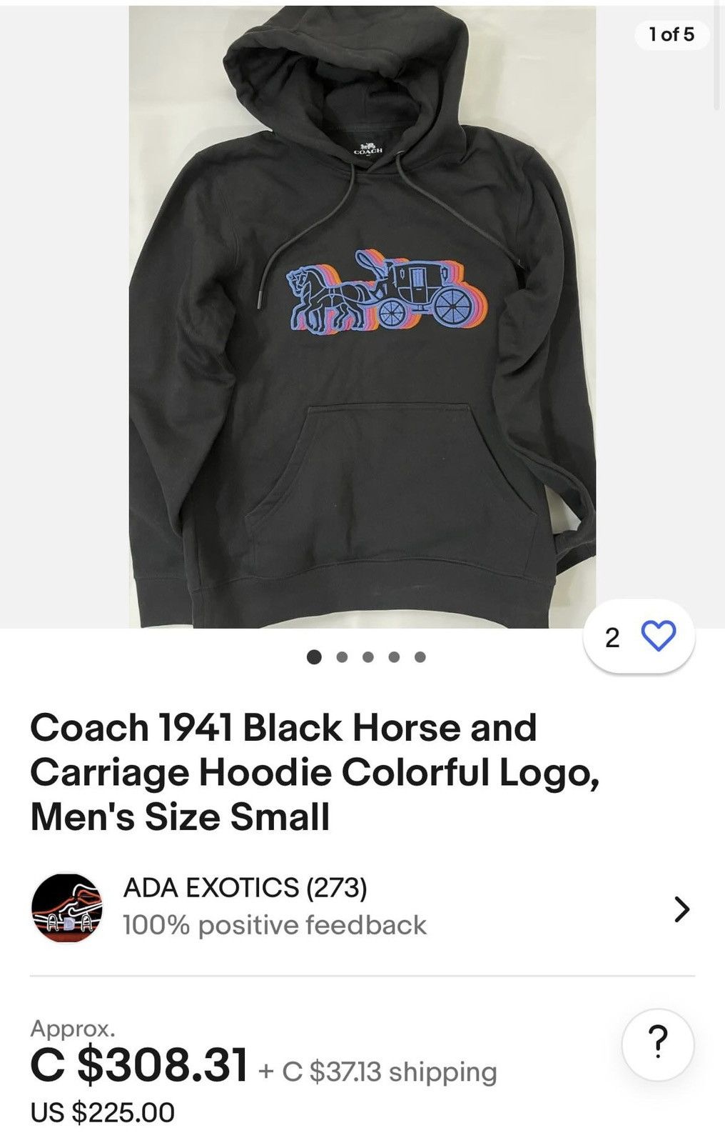 Coach Coach Very Rare hoodie Size US S / EU 44-46 / 1 - 6 Thumbnail