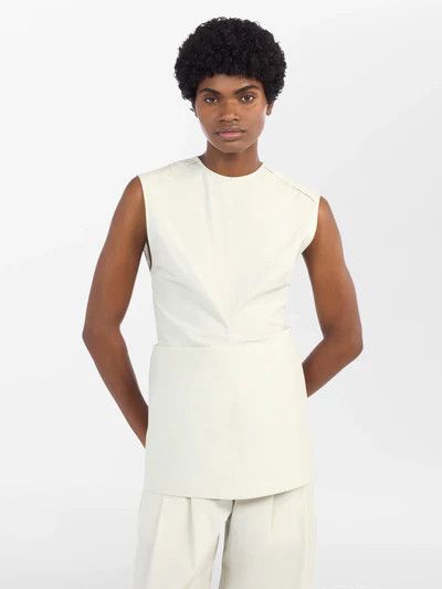 Studio Nicholson o1mle0525 Garda Tank Tops in White Size M / US 6-8 / IT 42-44 - 6 Thumbnail