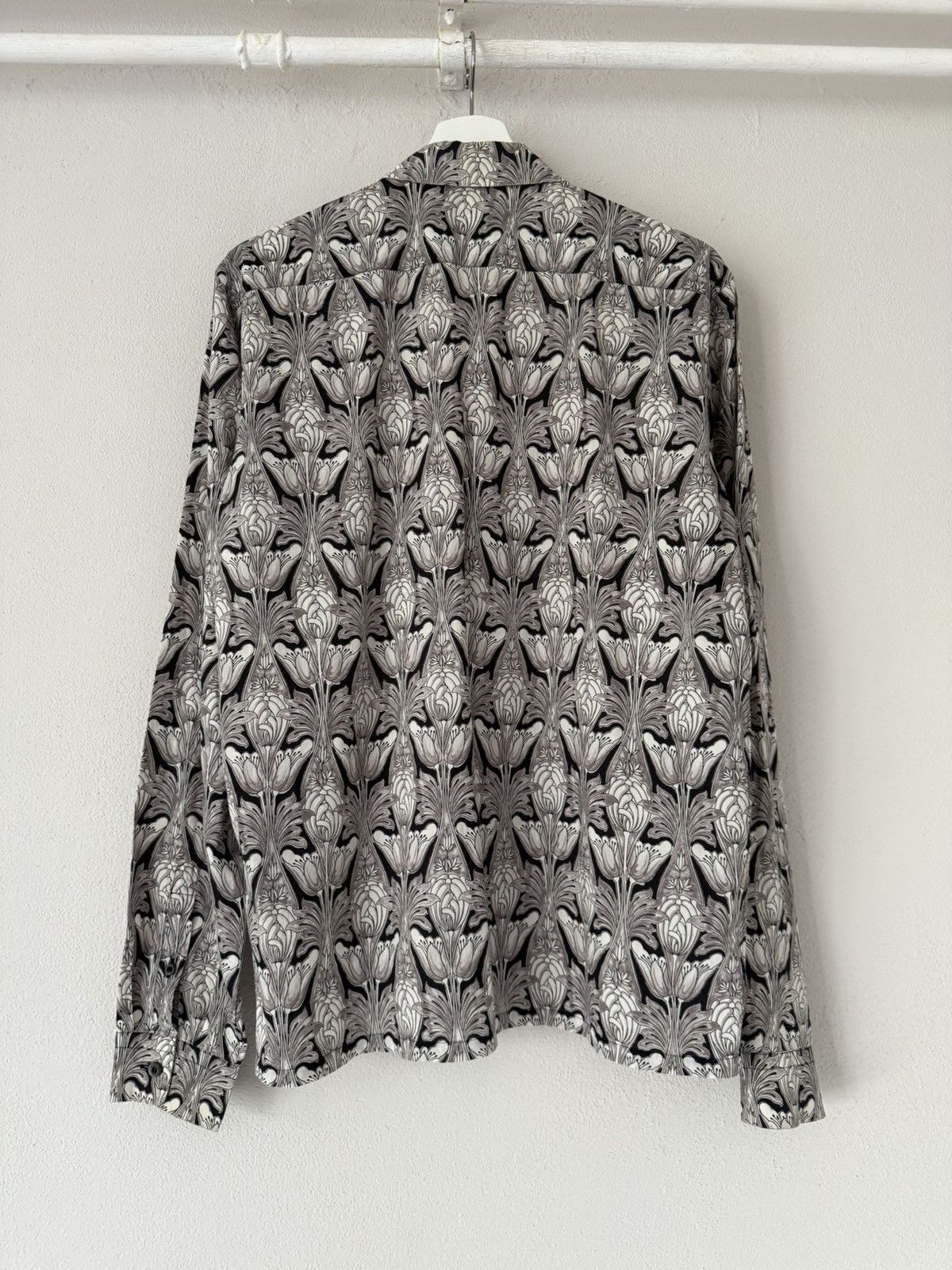 Prada Art Deco Floral Print Cotton Shirt – Size 42 Size US L / EU 52-54 / 3 - 2 Thumbnail
