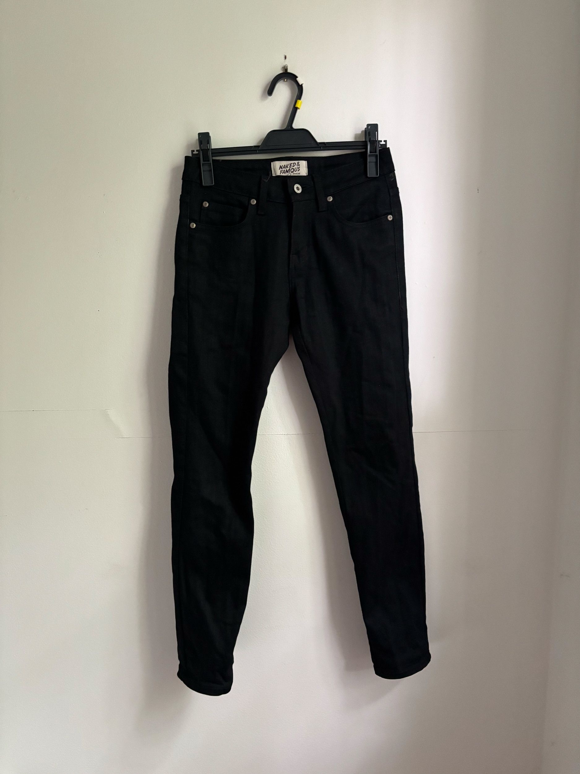 Naked & Famous Naked and Famous Black Power Stretch Jeans Size US 28 / EU 44 - 1 Thumbnail