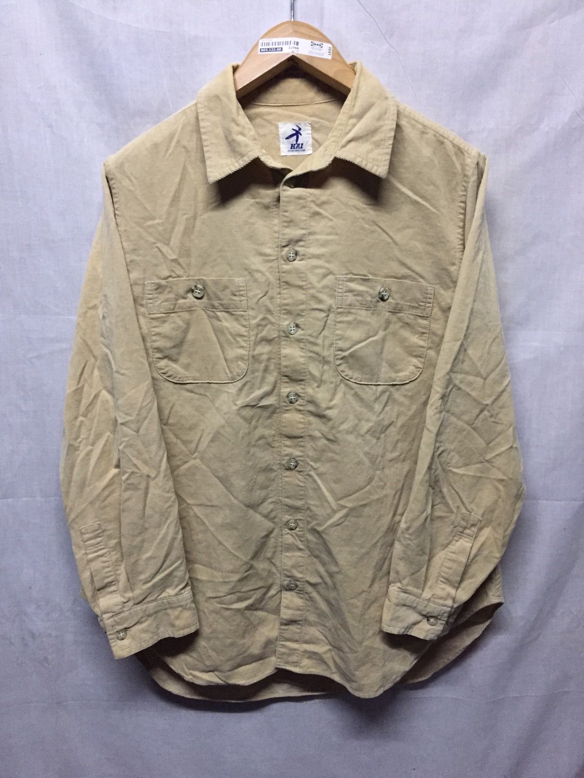 Hai Sporting Gear × Issey Miyake Hai Sporting Gear Corduroy Button Up Beige Shirt Size US M / EU 48-50 / 2 - 2 Thumbnail