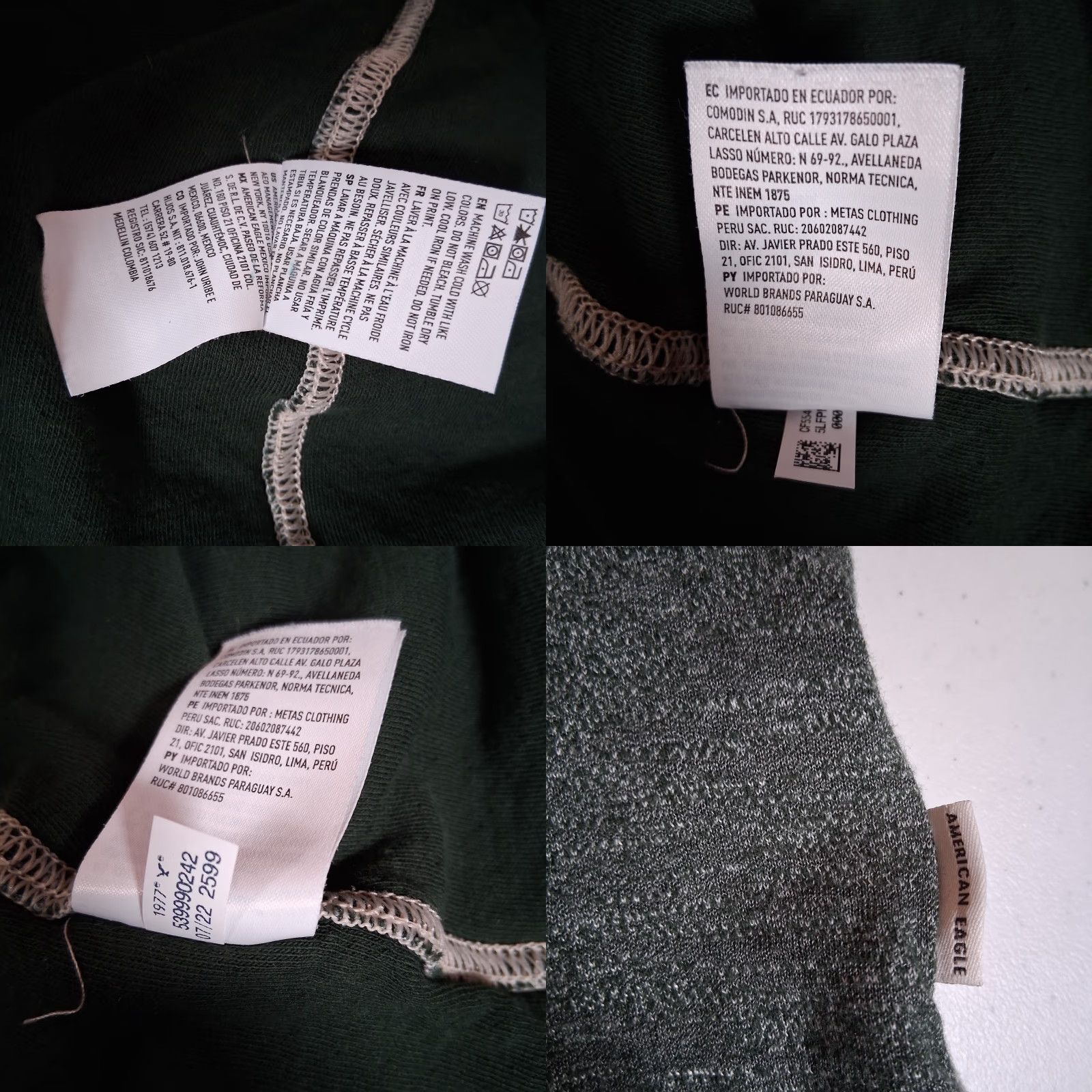 American Eagle Outfitters American Eagle Outfitters Henley Shirt Men L Green Heather Burnout Long Sleeve Shirt Size US L / EU 52-54 / 3 - 8 Thumbnail