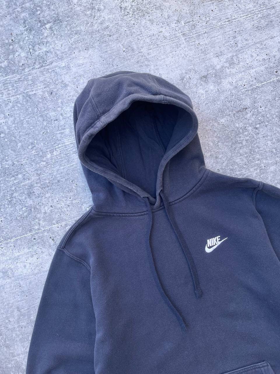 Nike × Vintage Vintage Nike Sun Faded Navy Hoodie Y2K Size US S / EU 44-46 / 1 - 4 Thumbnail