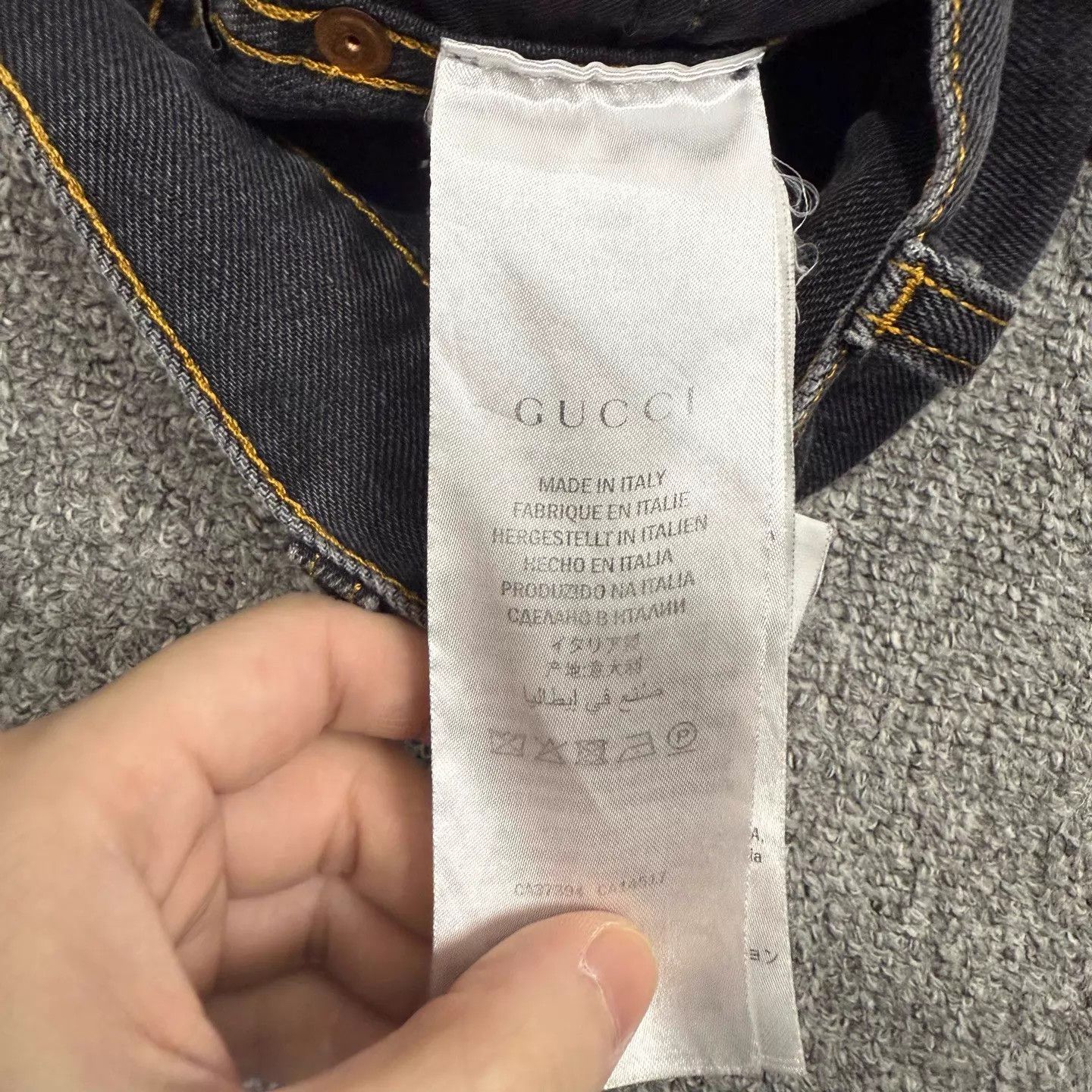 Gucci Gucci Deer Embroidered Jeans 30 (95 New) Size 30" / US 8 / IT 44 - 5 Thumbnail