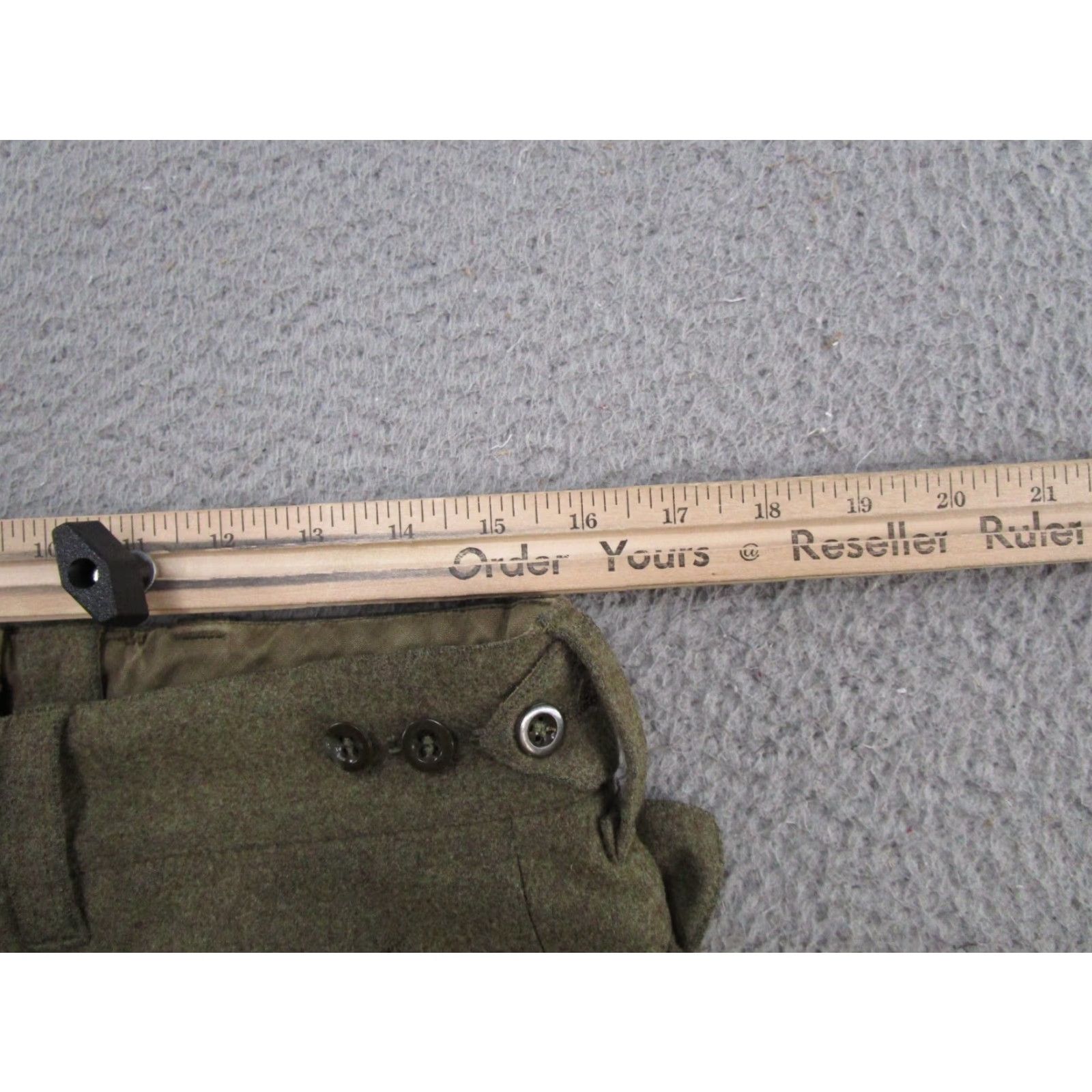 Vintage VINTAGE Wool Cargo Pants Mens 32x29 GD Bucking Alsfeld 1950s Green Military/Landgirl Baggy 1950s Mens Size US 32 / EU 48 - 6 Thumbnail