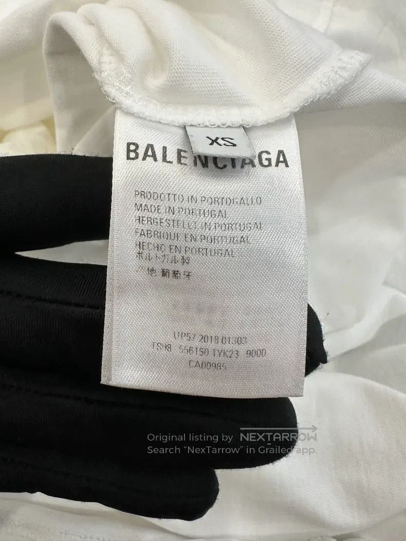 Balenciaga Balenciaga Double B Letter Logo White Short Sleeve Size US XS / EU 42 / 0 - 6 Thumbnail
