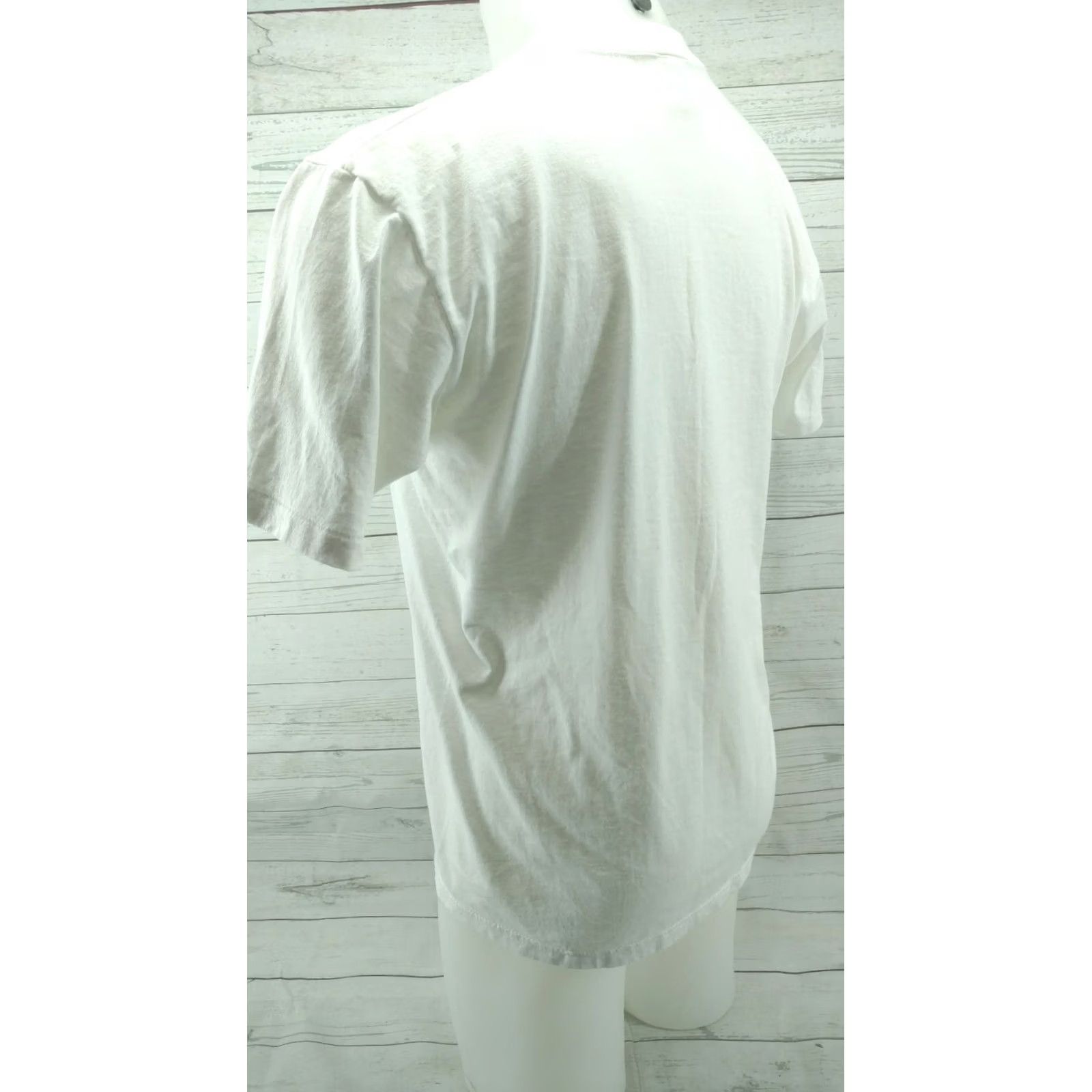 Jerzees Rare Vintage Helicopters Don't Fly Beat The Air Shirt L Large White 80s Jerzees Short Sleeve Mens Women Size US L / EU 52-54 / 3 - 7 Thumbnail