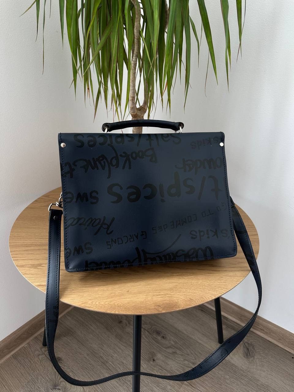 Comme des Garcons Vintage Comme des Garçons Black Graffiti Satchel Bag Rare Size ONE SIZE - 11 Thumbnail
