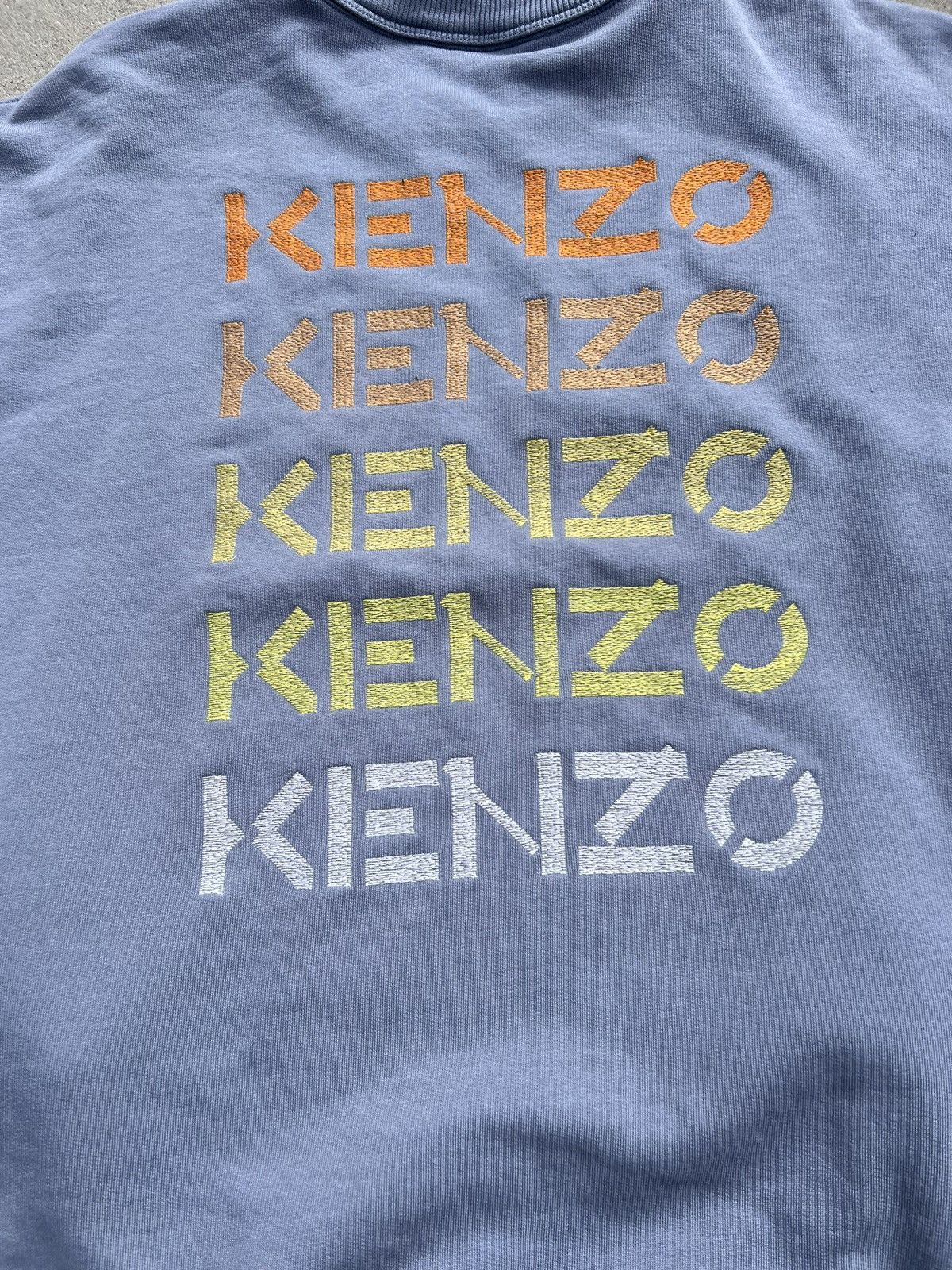 Japanese Brand × Kenzo Kenzo Oversize Logo Crewneck Sweatshirt Designer Size US XL / EU 56 / 4 - 3 Thumbnail