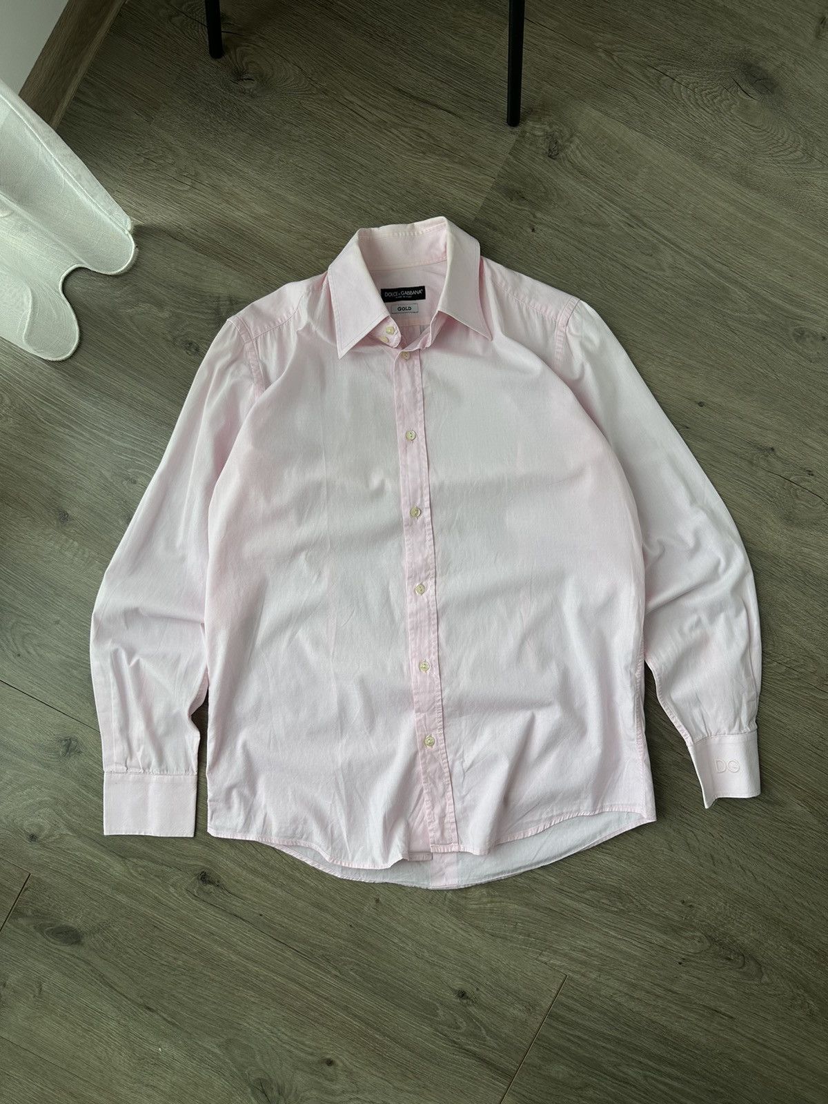 Dolce & Gabbana Vintage Dolce Gabbana Pink Big Logo Shirt Size US M / EU 48-50 / 2 - 1 Thumbnail